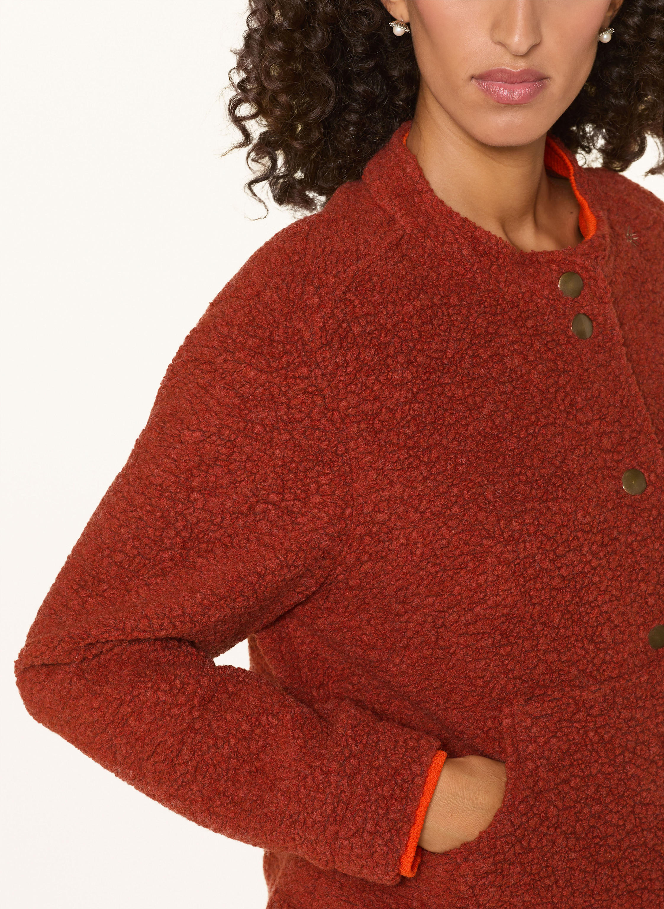 Thumbnail - Grasegger Trachtenjacke Grünten Aus Bouclé orange