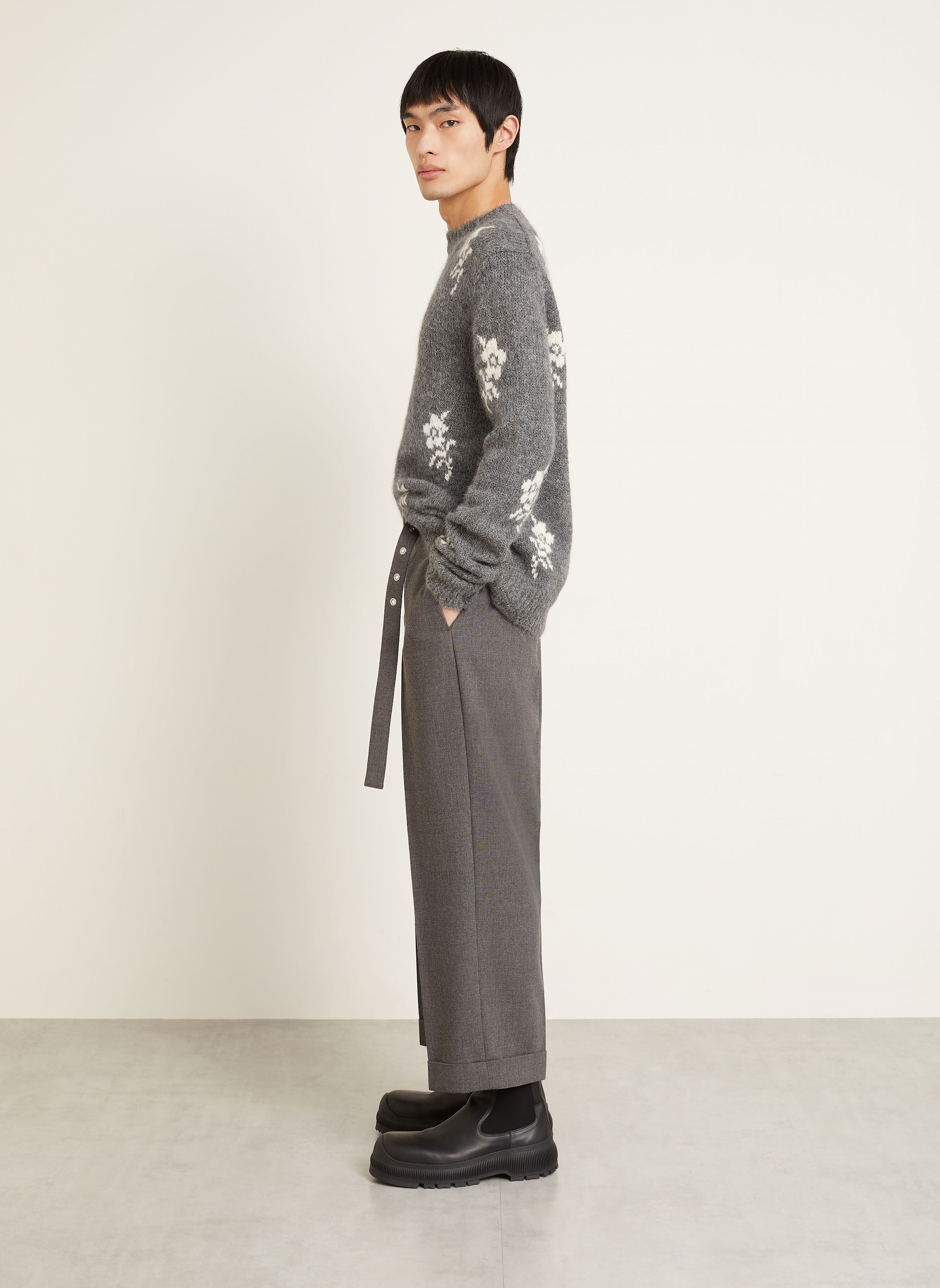 Thumbnail - Jil Sander Chino Loose Fit grau