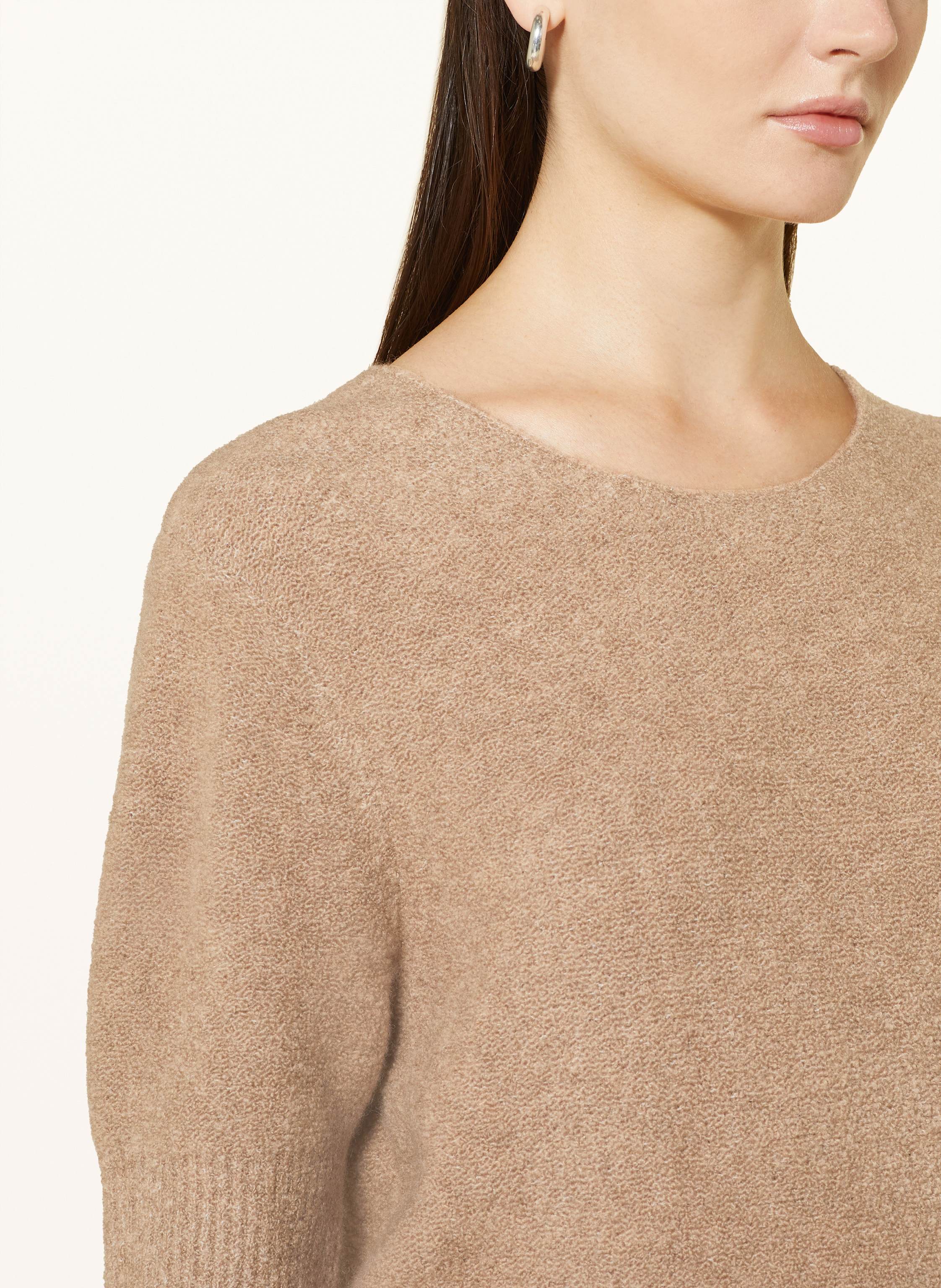 Thumbnail - (The Mercer) N.Y. Cashmere-Pullover Aus Bouclé beige