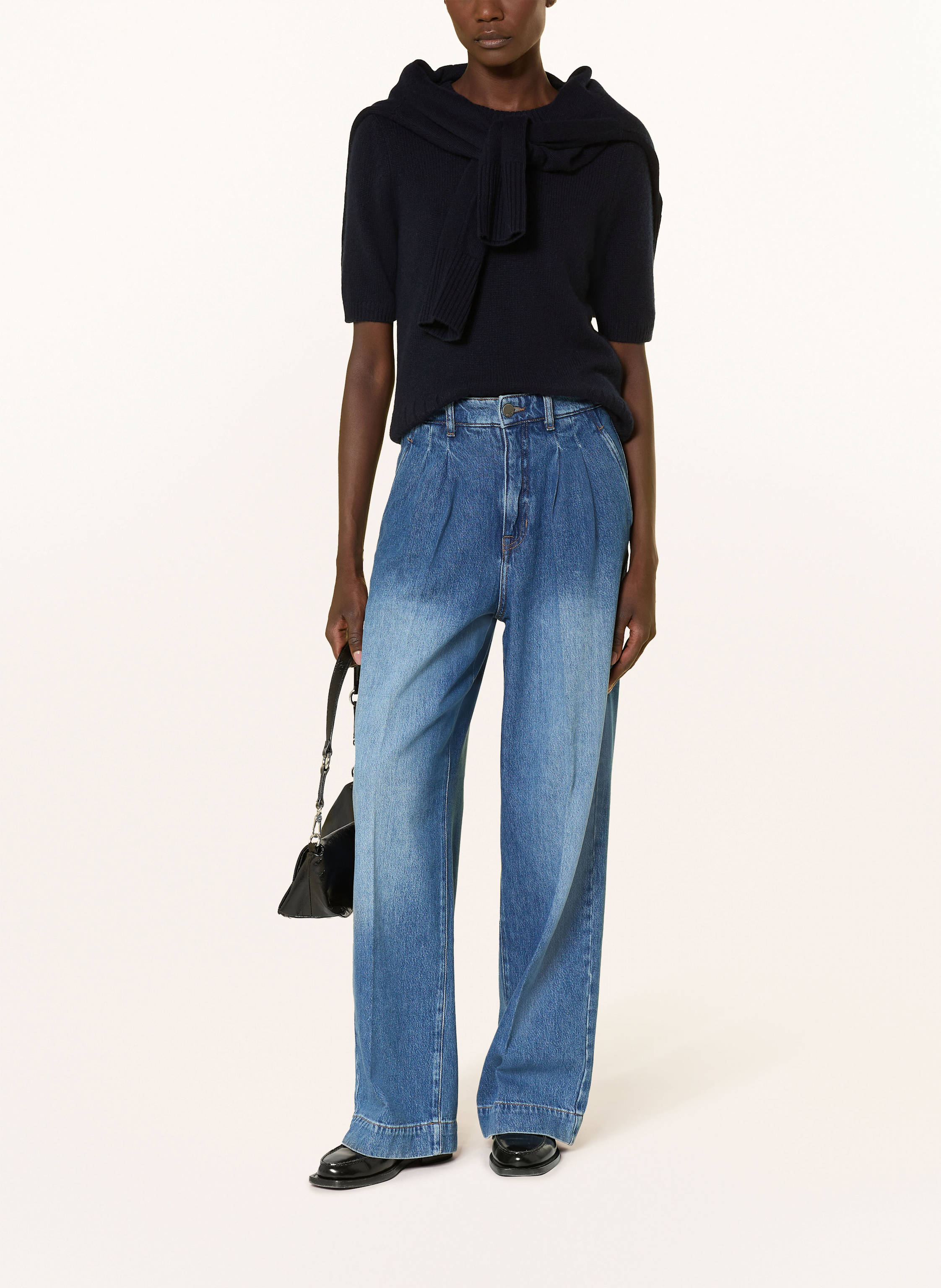 Thumbnail - (The Mercer) N.Y. Strickshirt Aus Cashmere blau