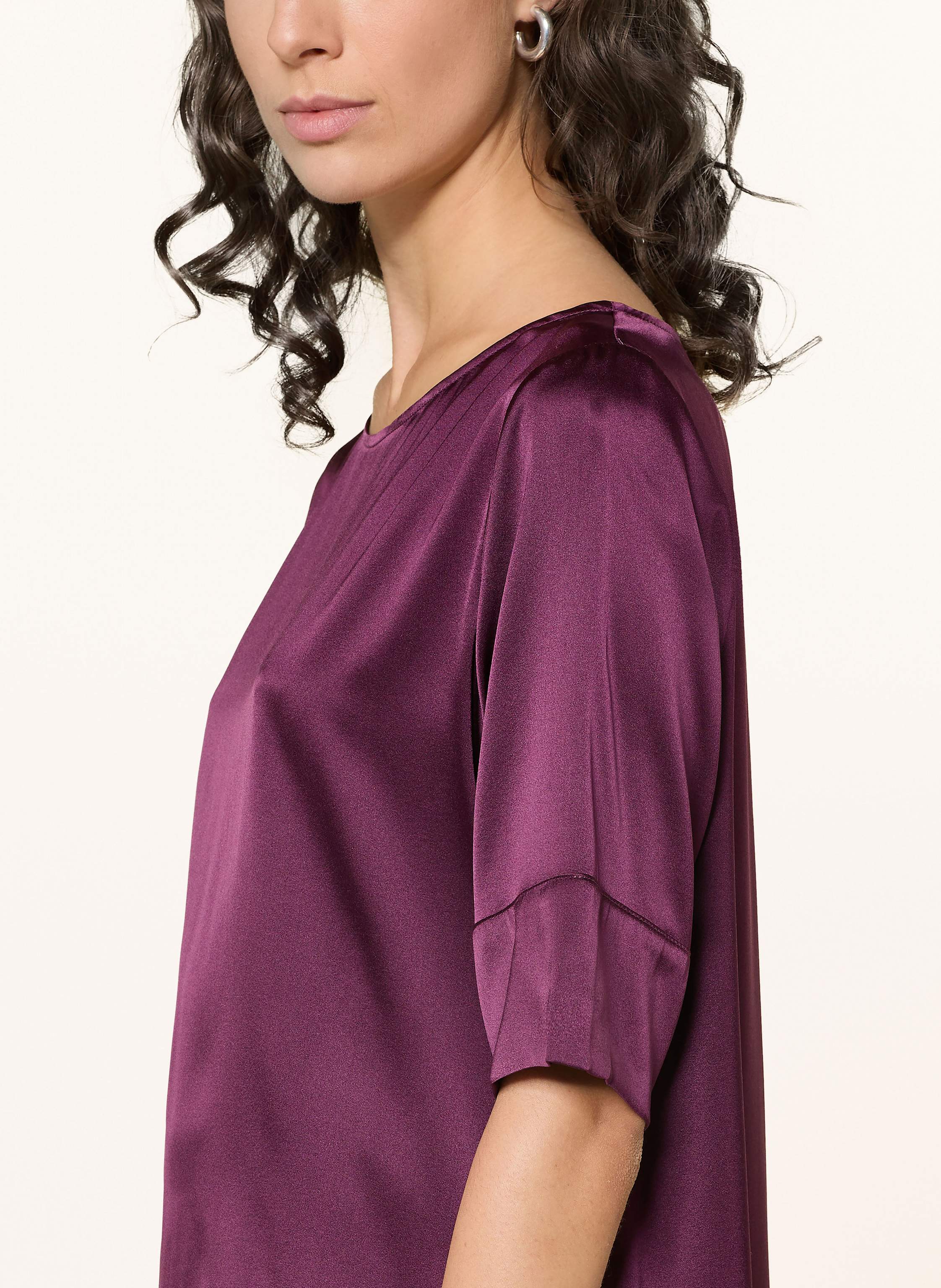 Thumbnail - (The Mercer) N.Y. Blusenshirt Aus Seide Mit 3/4-Arm lila