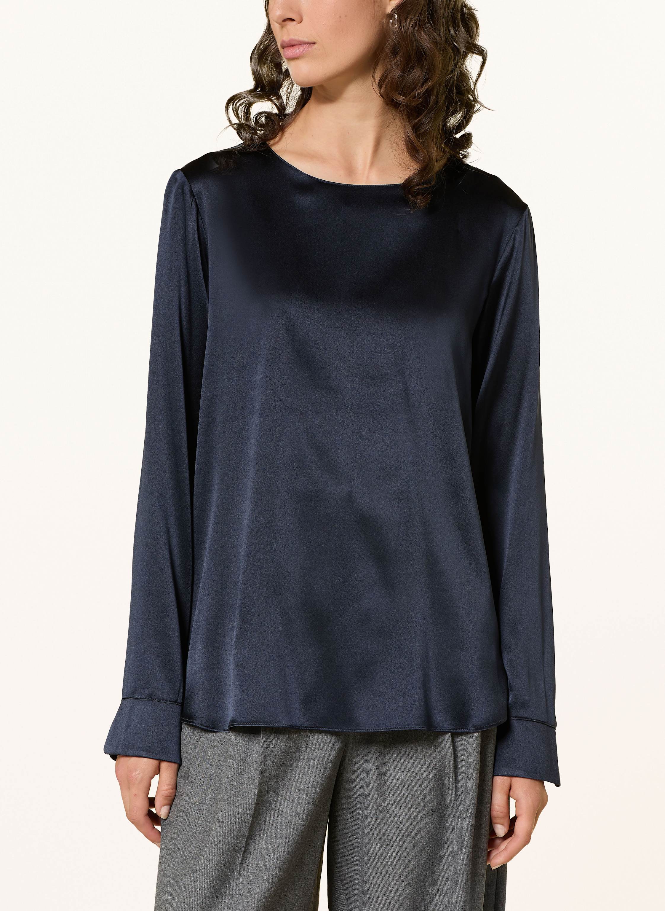 Thumbnail - (The Mercer) N.Y. Blusenshirt Aus Seide blau