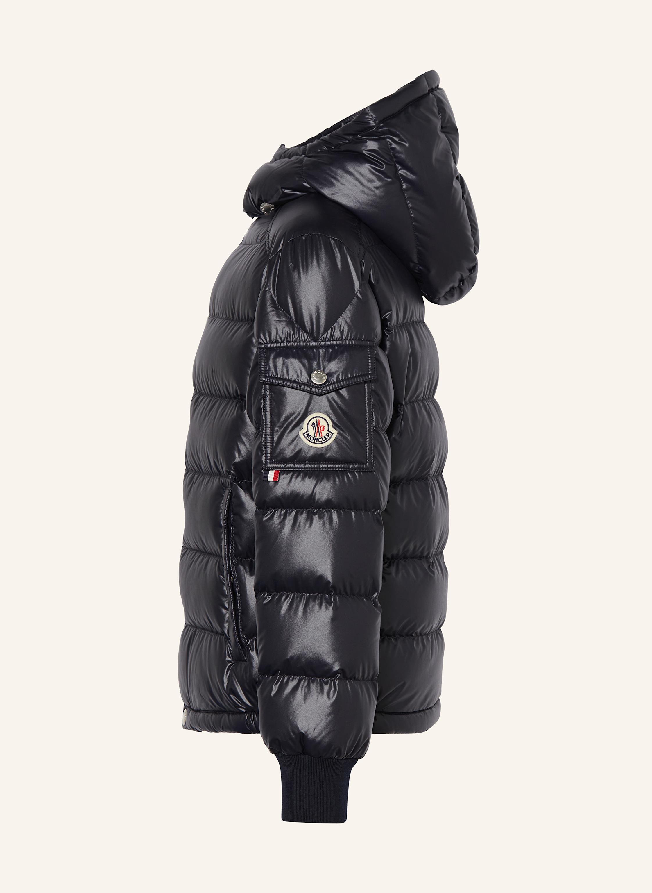 Thumbnail - Moncler Enfant Daunenjacke Manaem Mit Abnehmbarer Kapuze blau