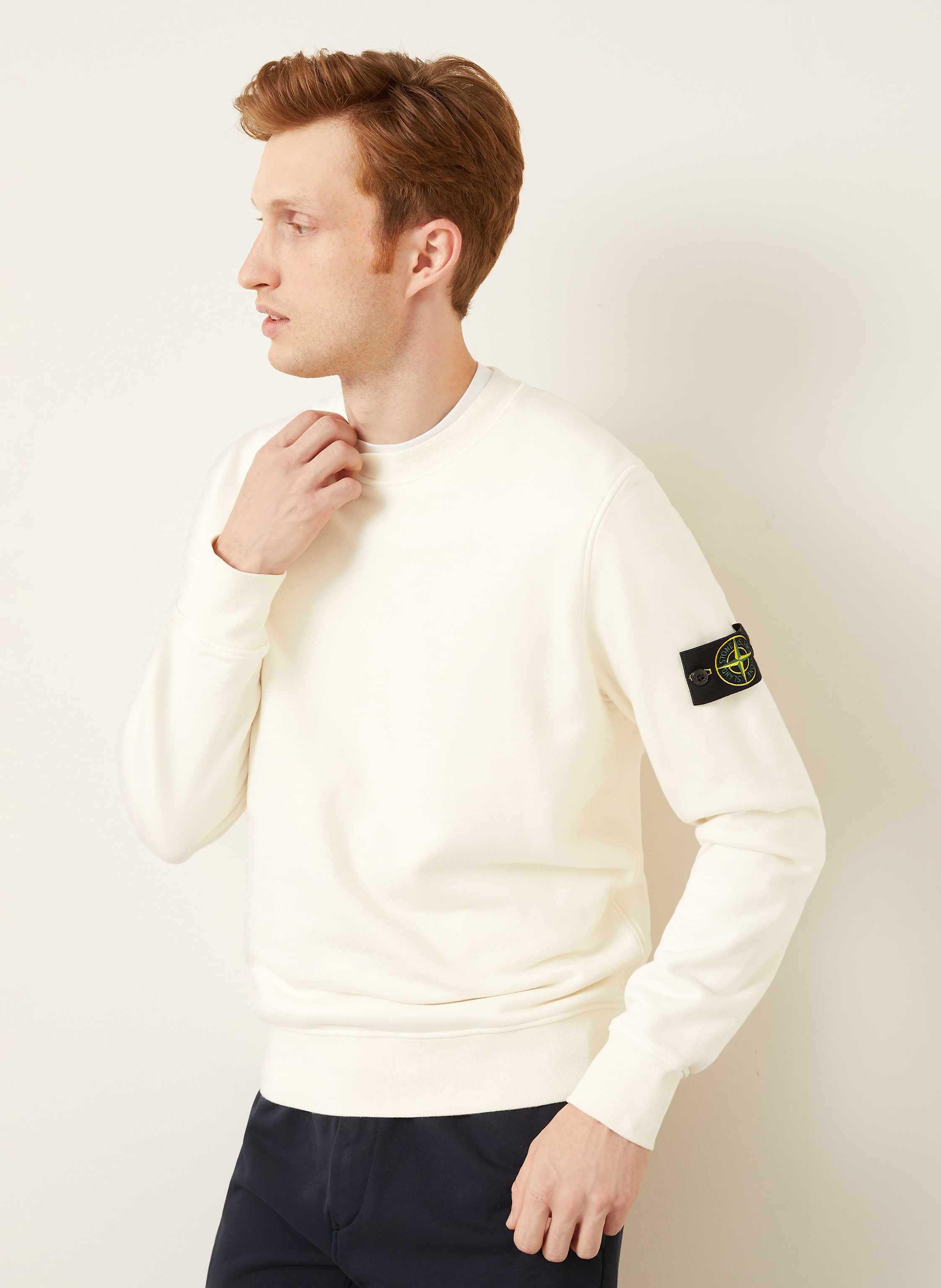 Thumbnail - Stone Island Sweatshirt weiss