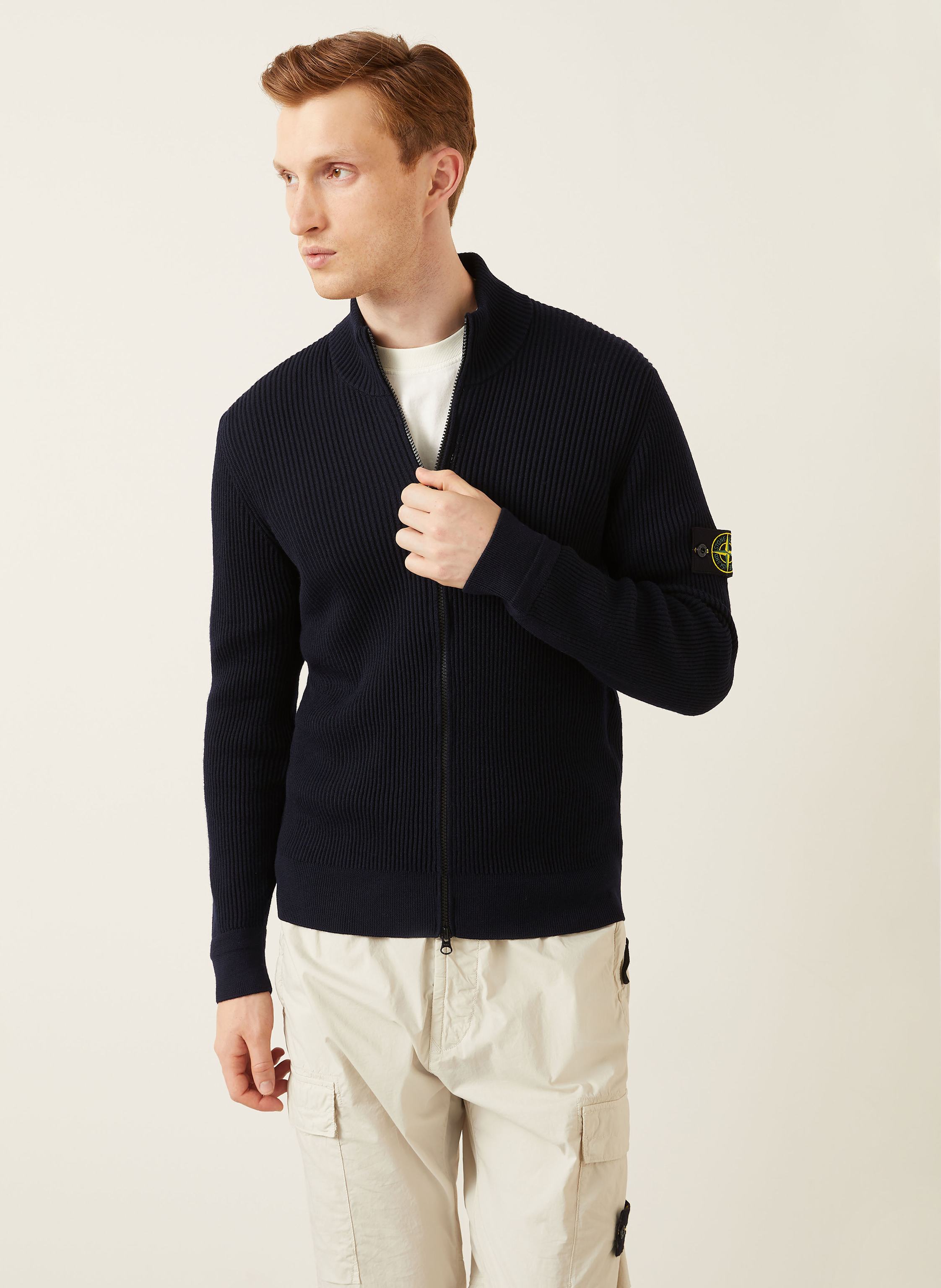 Thumbnail - Stone Island Strickjacke blau