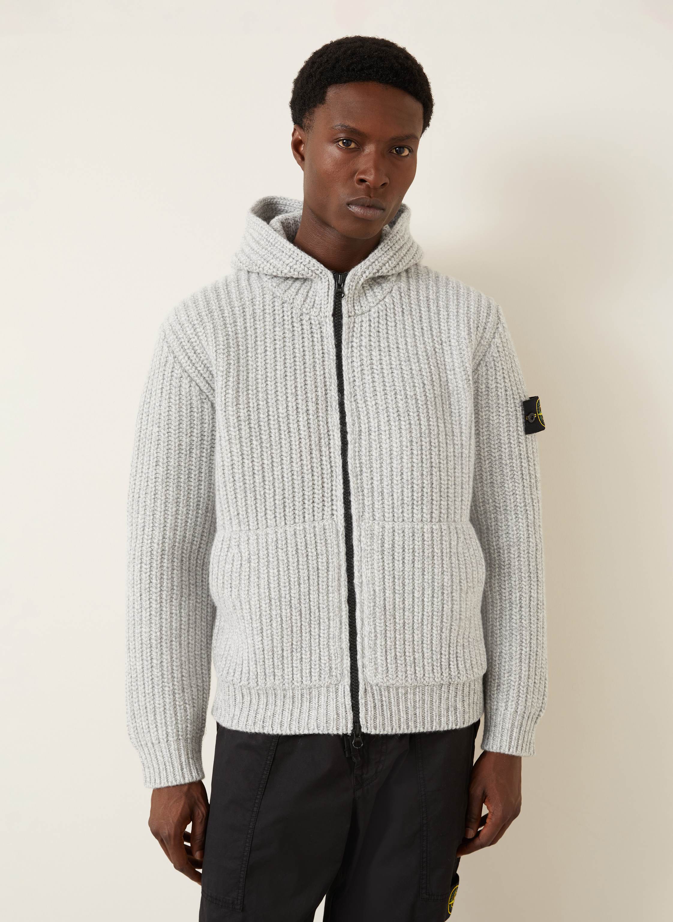 Thumbnail - Stone Island Strickjacke grau