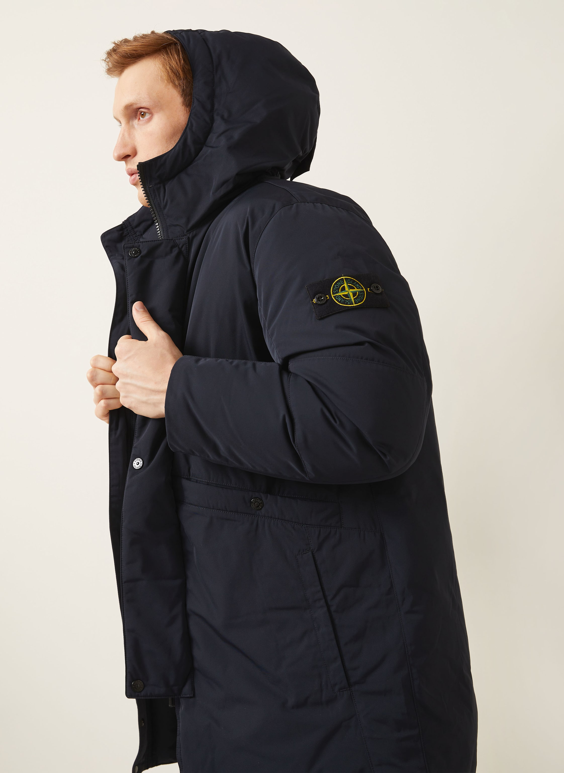 Thumbnail - Stone Island Daunenparka blau