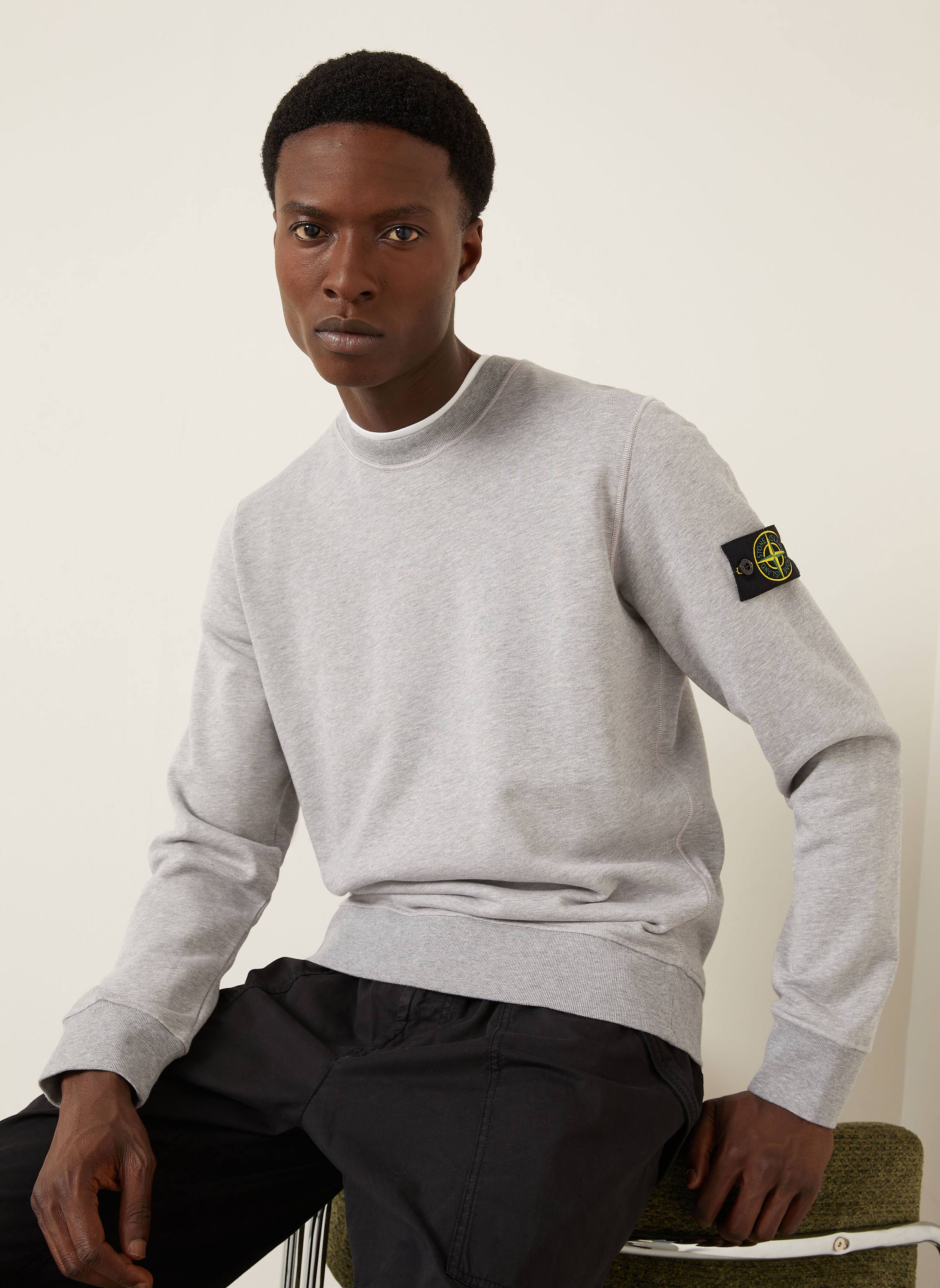 Thumbnail - Stone Island Sweatshirt grau