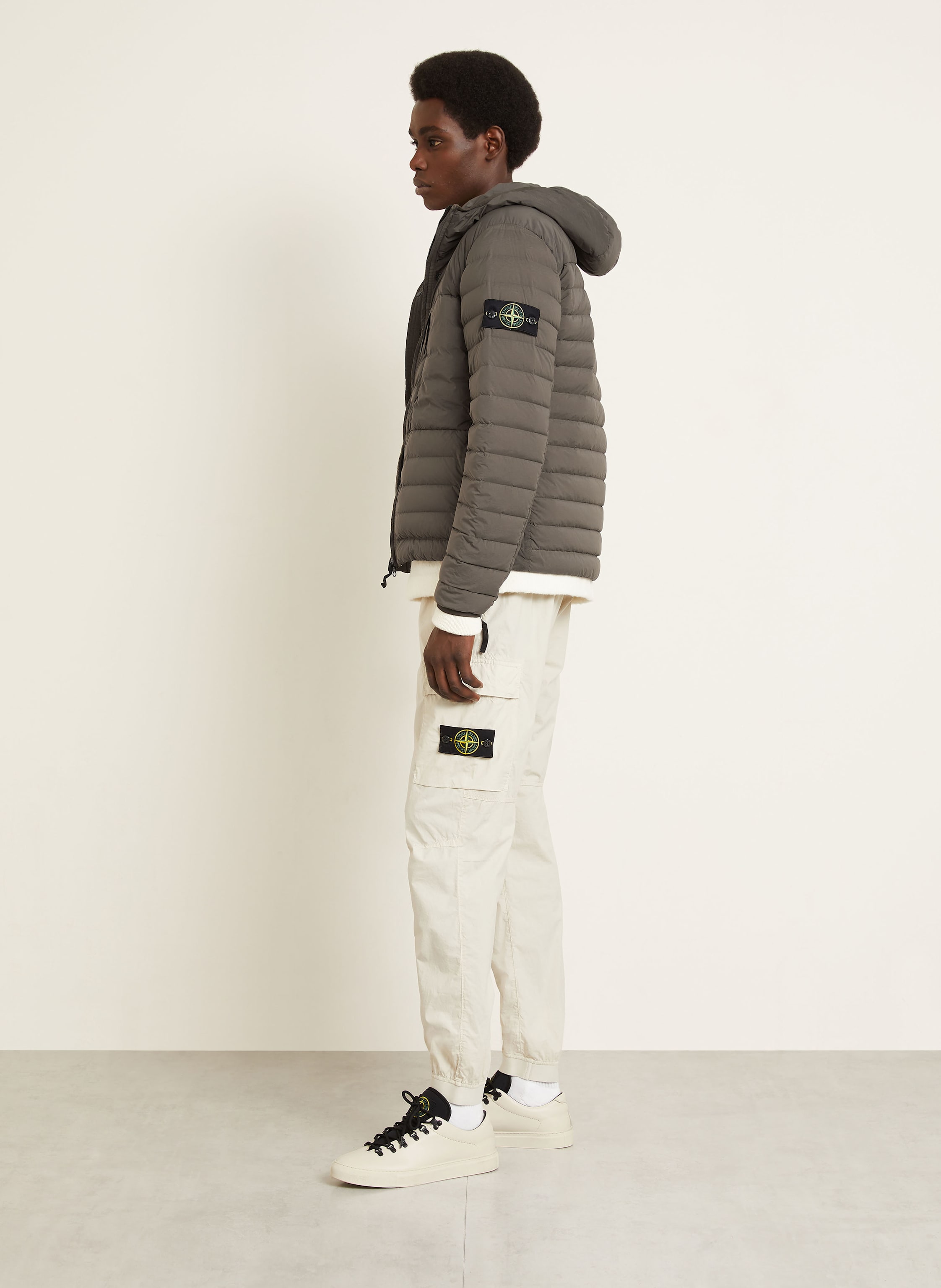 Thumbnail - Stone Island Lightweight-Daunenjacke gruen