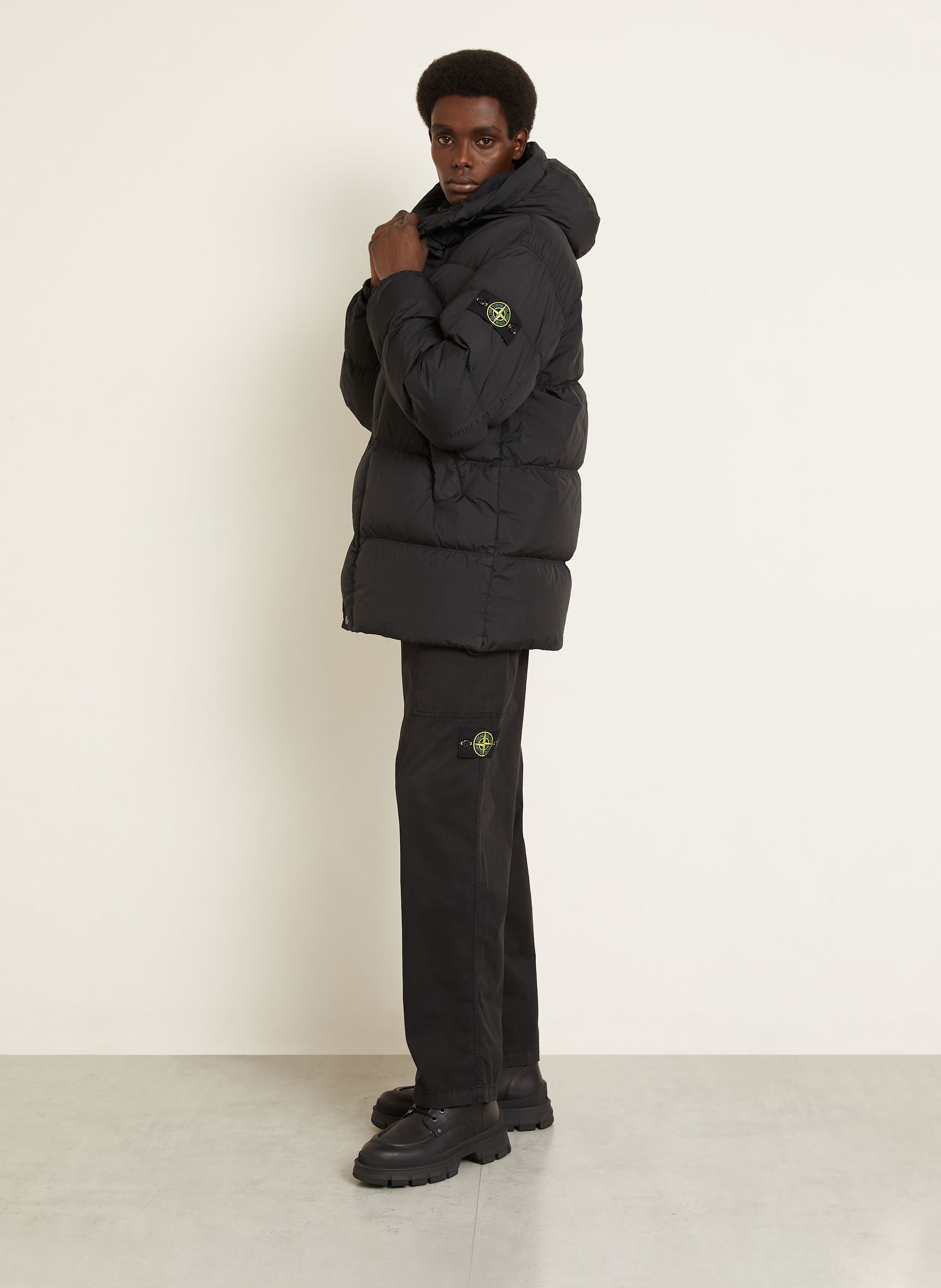 Thumbnail - Stone Island Daunenjacke schwarz