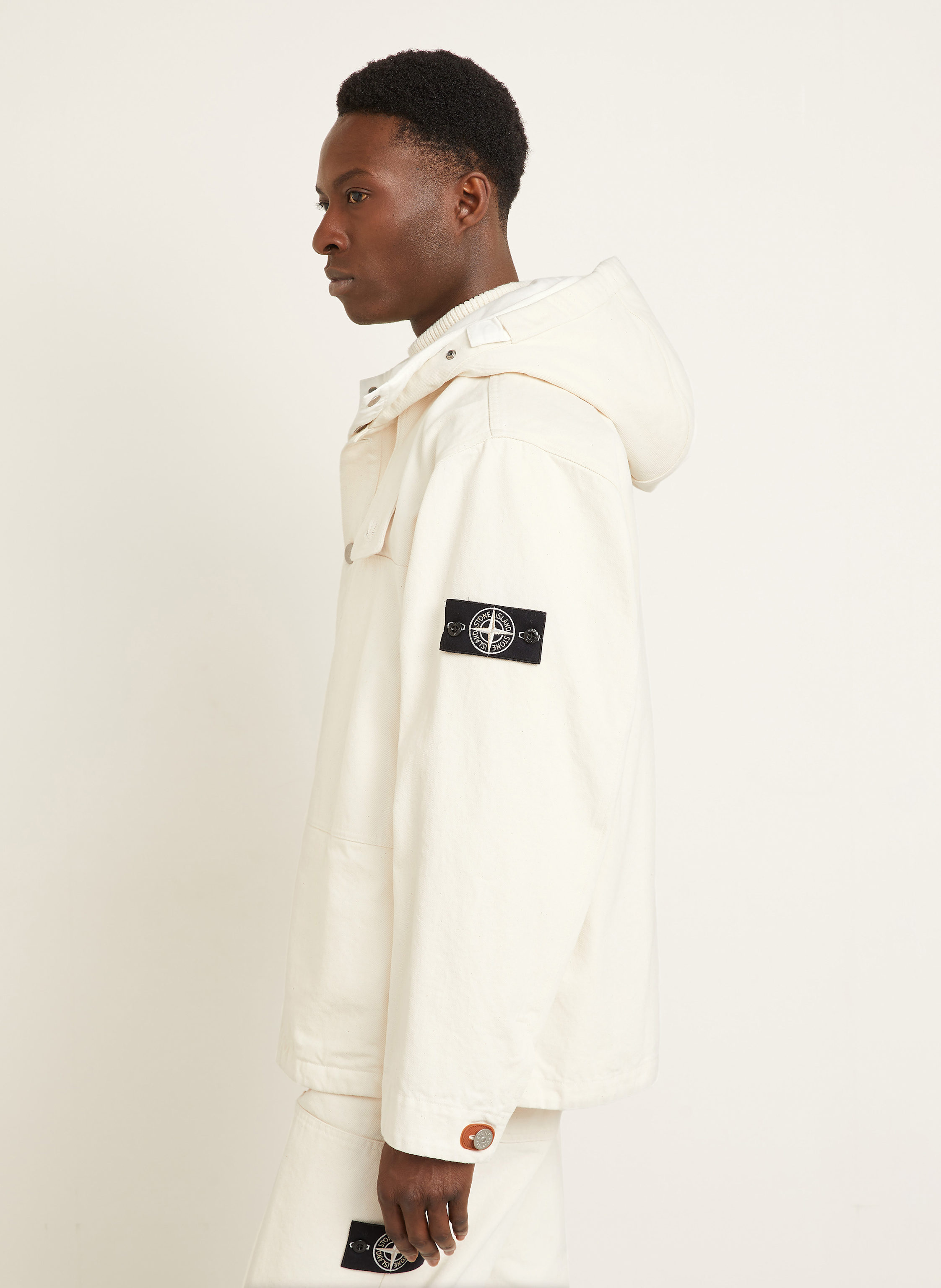 Thumbnail - Stone Island Schlupfjacke Mit Herausnehmbarer Blende beige