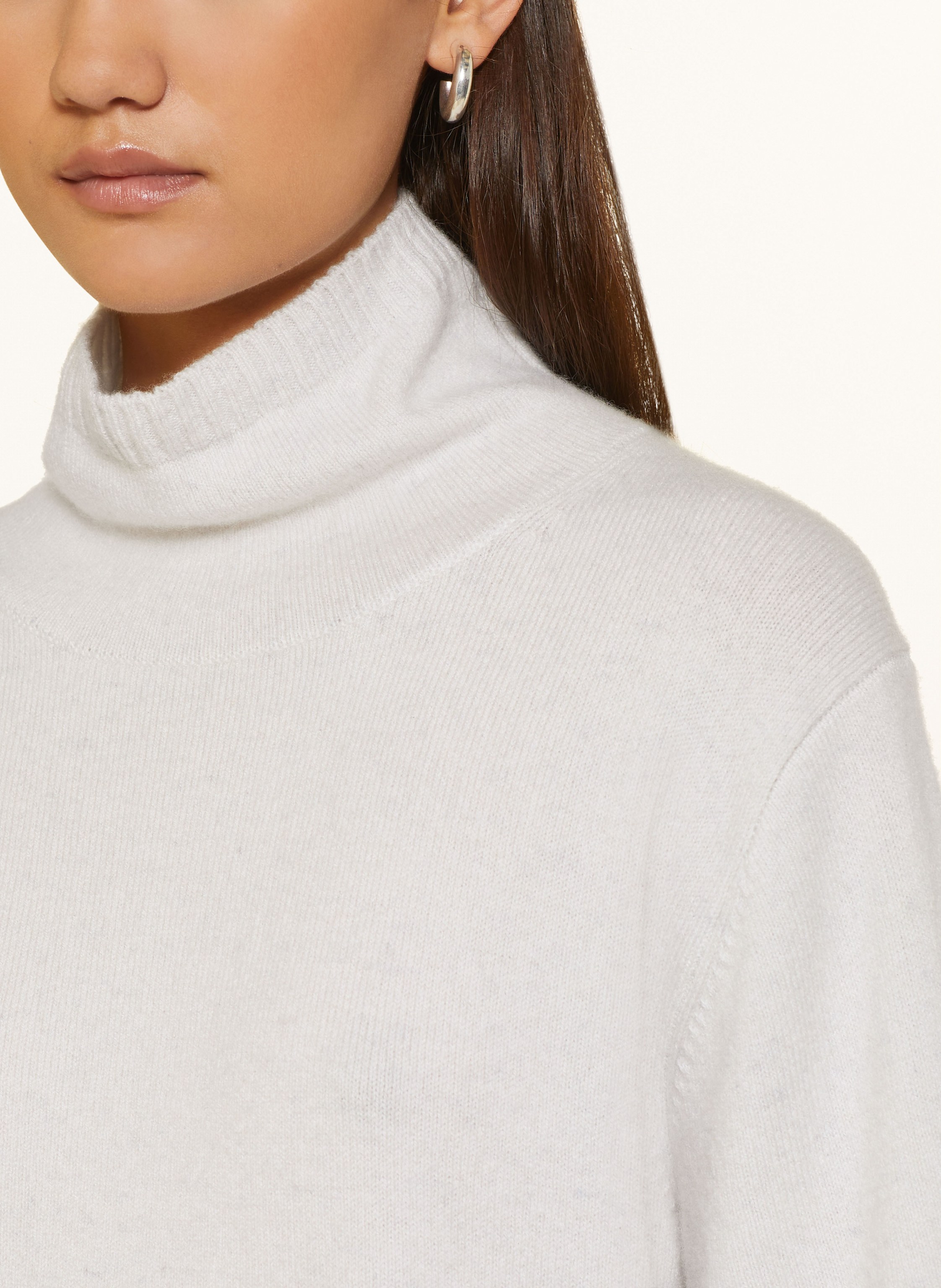 Thumbnail - Ftc Cashmere Rollkragenpullover Aus Cashmere Mit 3/4-Arm grau