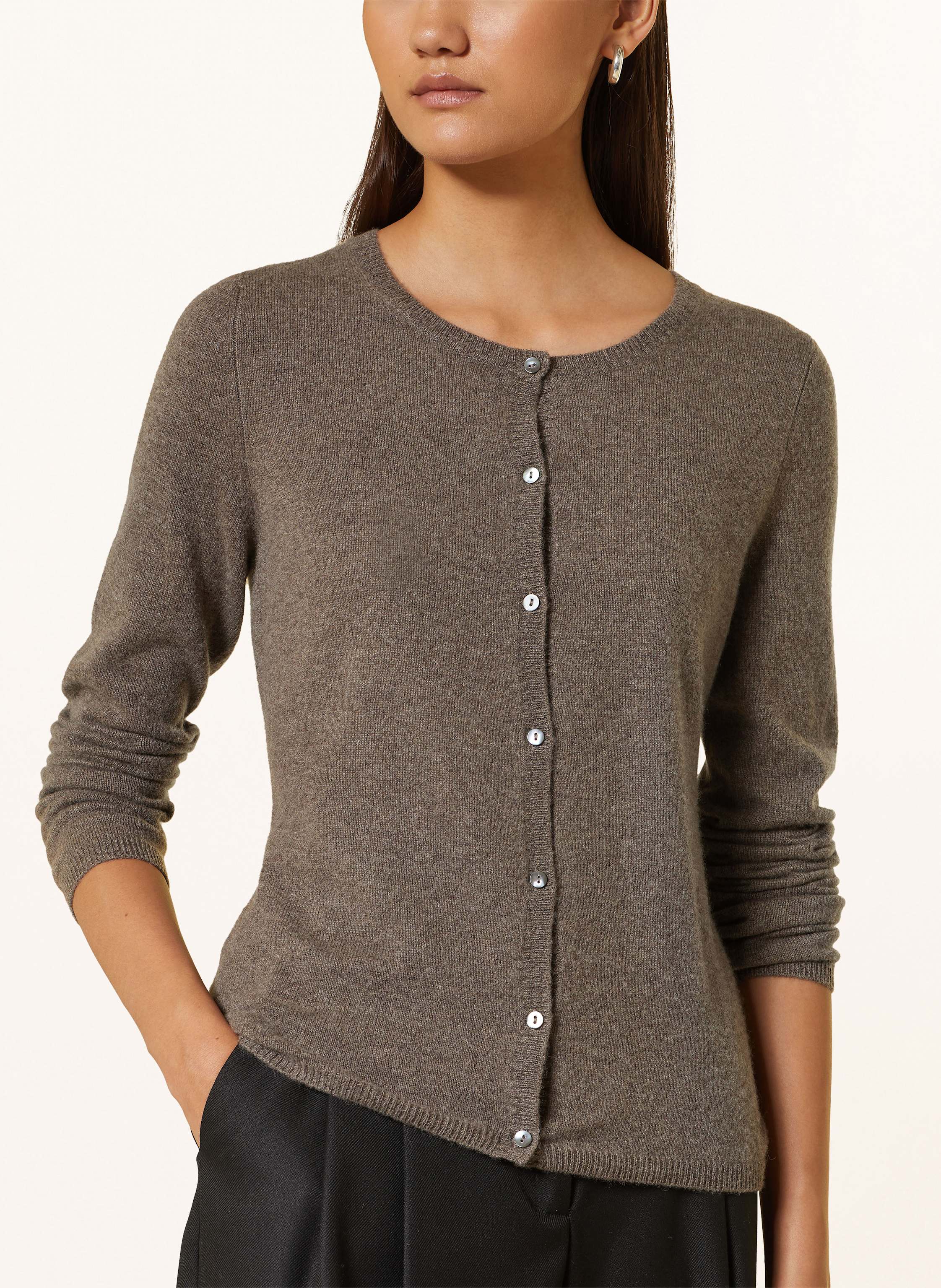 Thumbnail - Ftc Cashmere Strickjacke Aus Cashmere braun