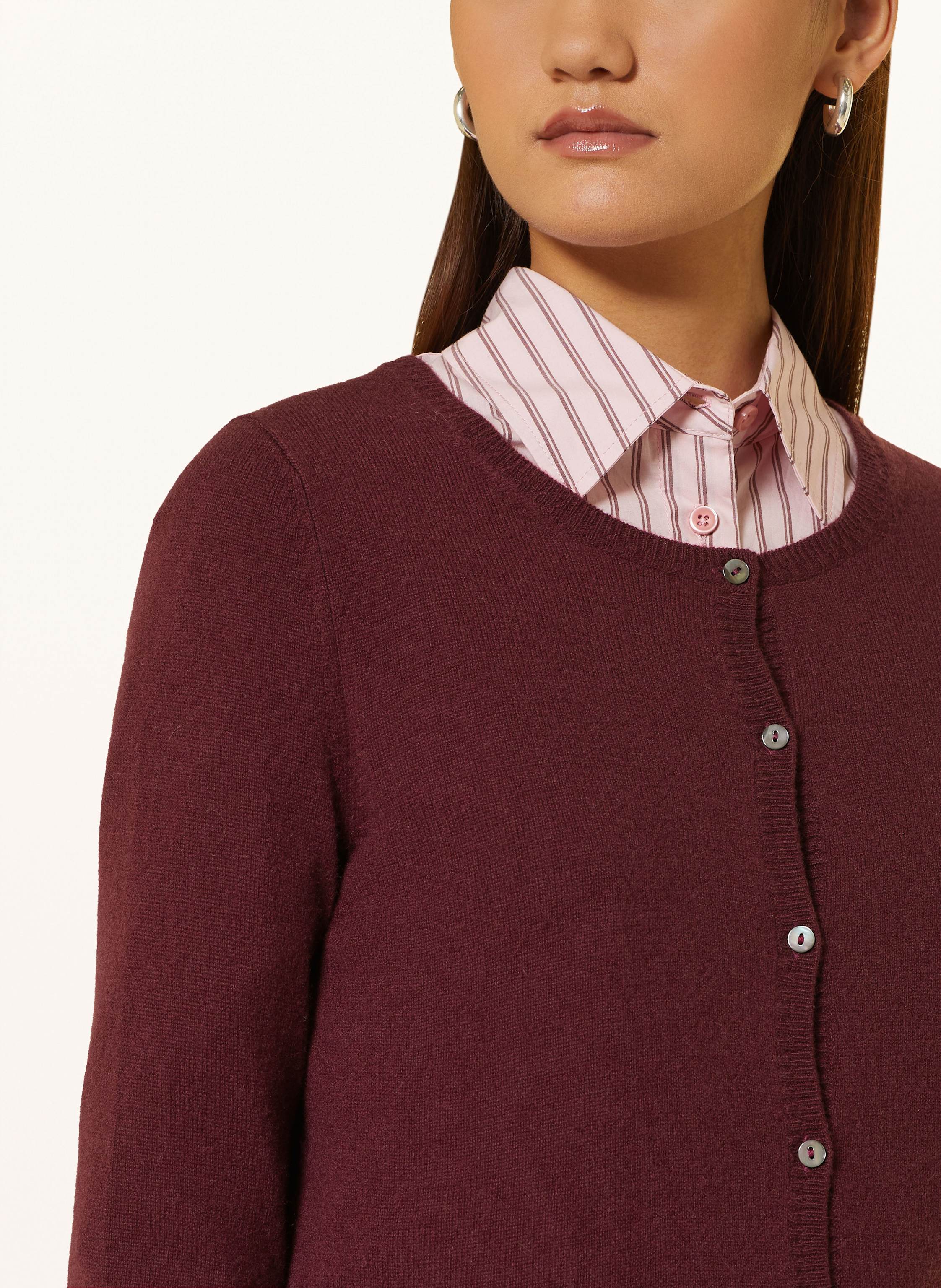 Thumbnail - Ftc Cashmere Strickjacke Aus Cashmere rot