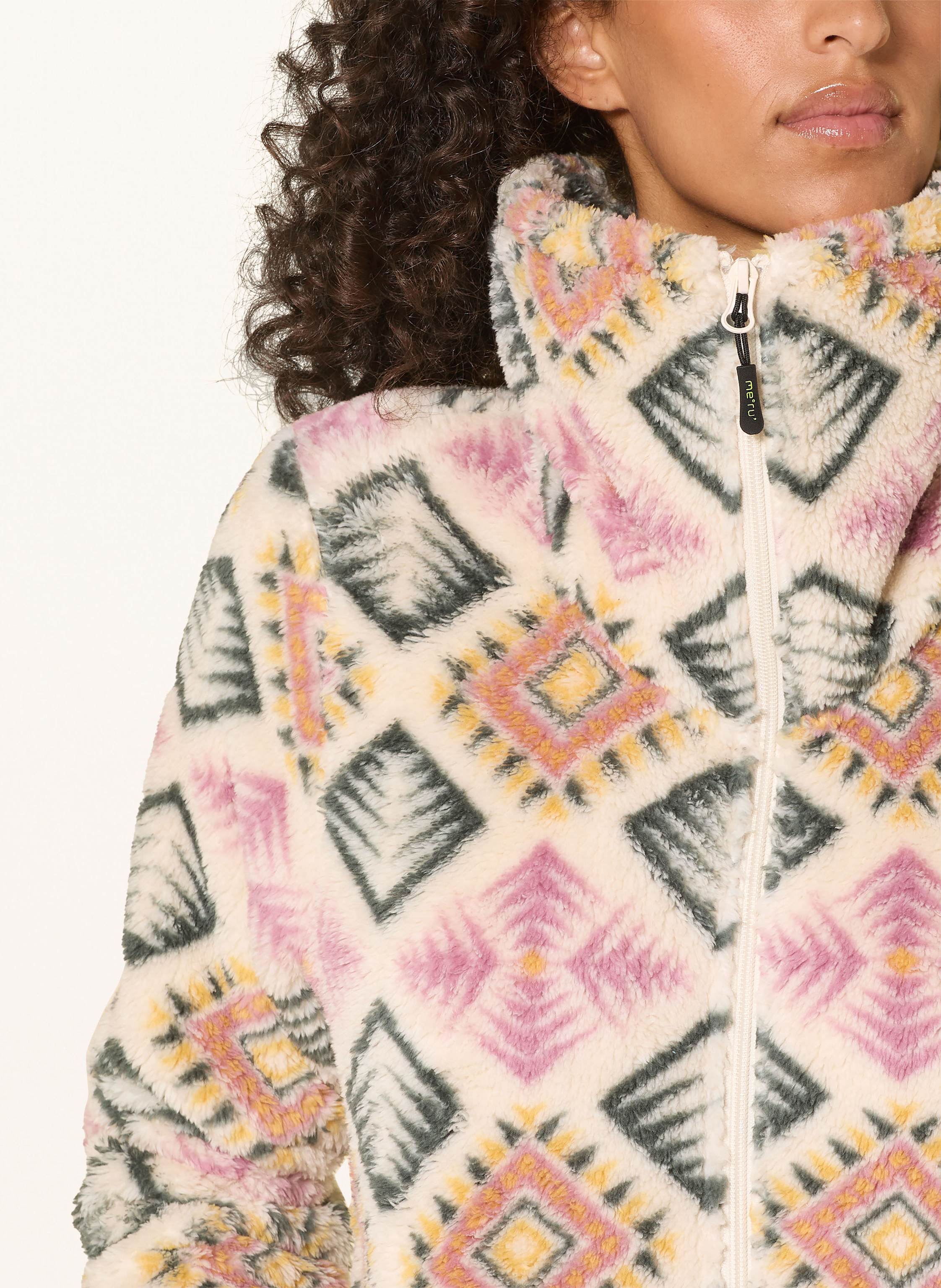 Thumbnail - Me°Ru' Fleecejacke Kurgan weiss