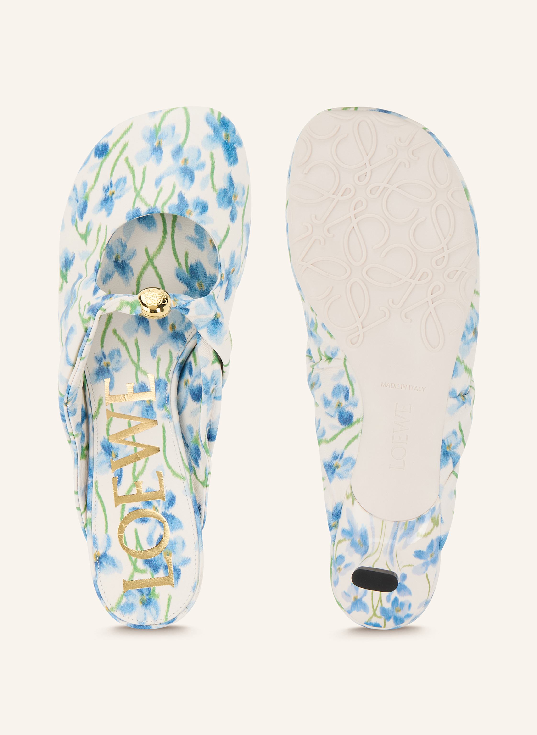 Thumbnail - Loewe Mules Pebble weiss