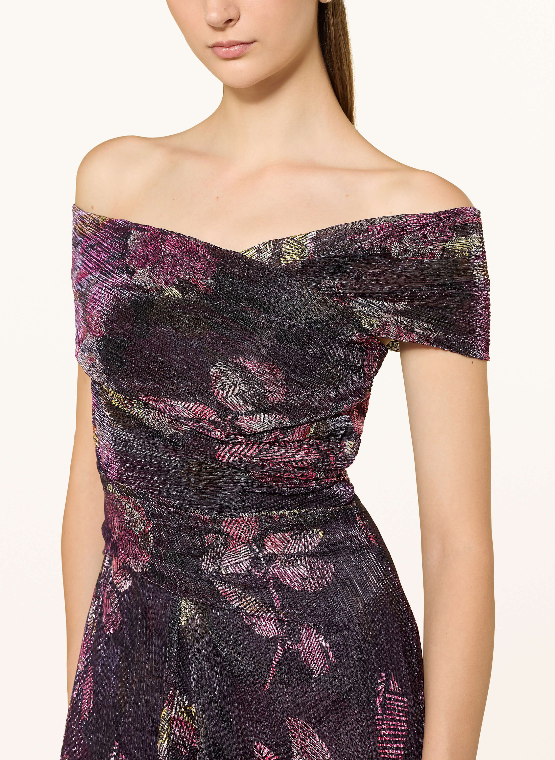 Thumbnail - Talbot Runhof Cocktailkleid Mit Glitzergarn pink