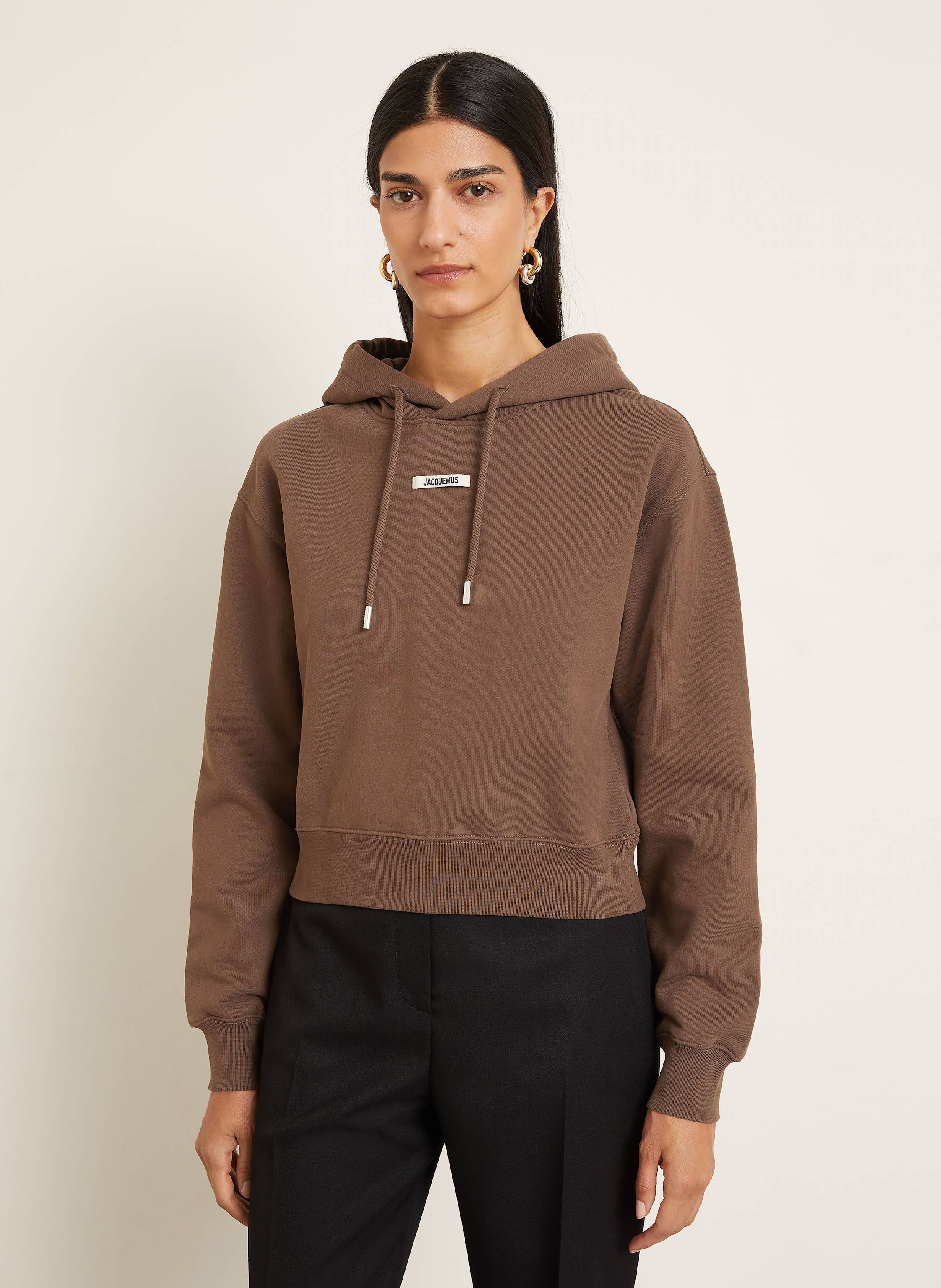 Thumbnail - Jacquemus Hoodie Le Hoodie Gros Grain braun