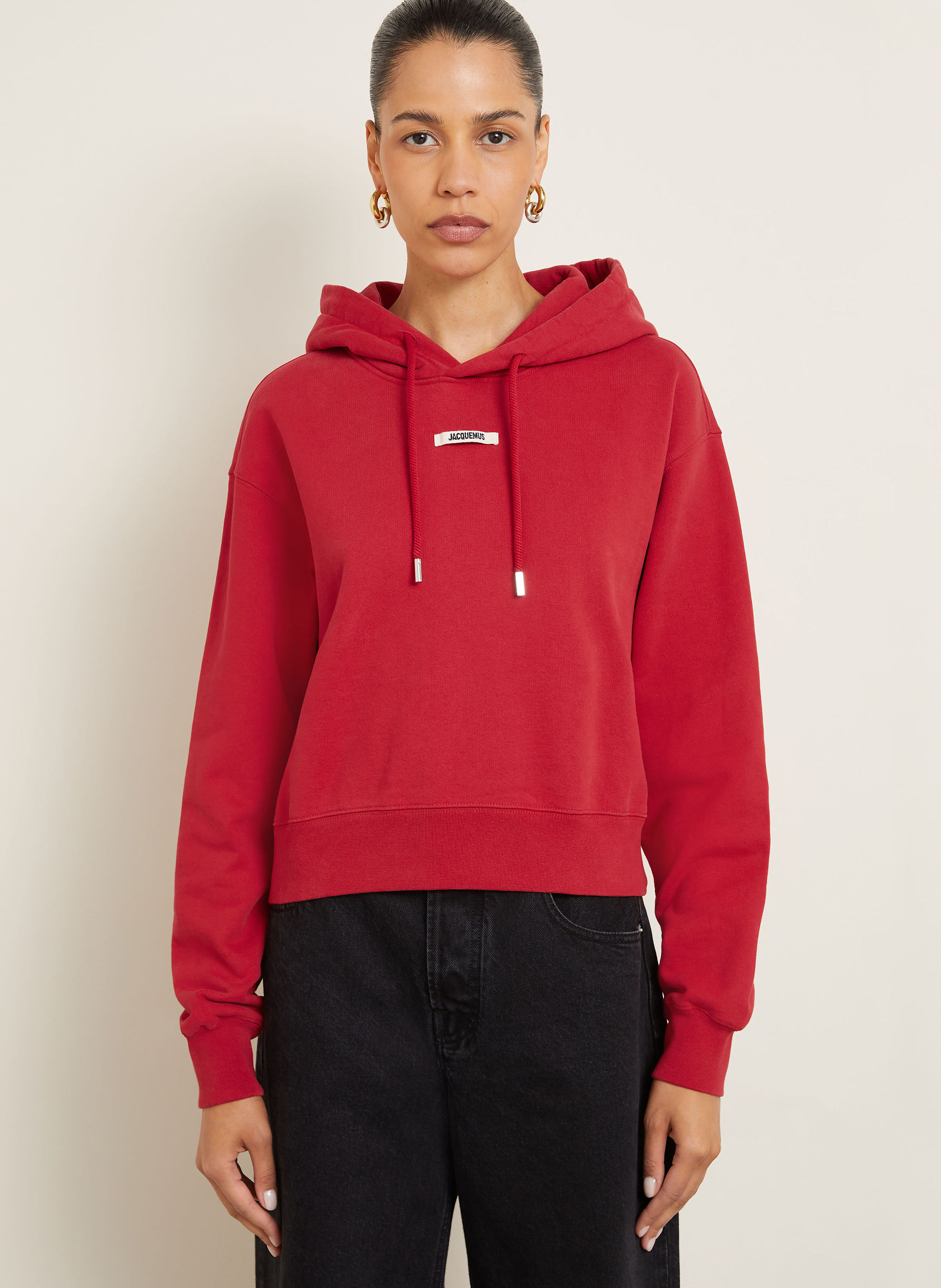 Thumbnail - Jacquemus Hoodie Le Hoodie Gros Grain rot