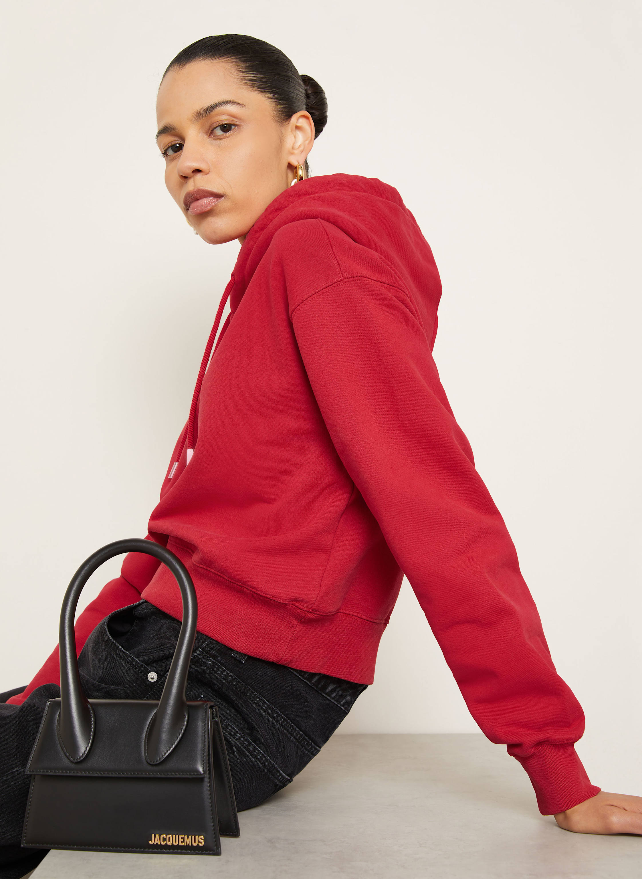 Thumbnail - Jacquemus Hoodie Le Hoodie Gros Grain rot