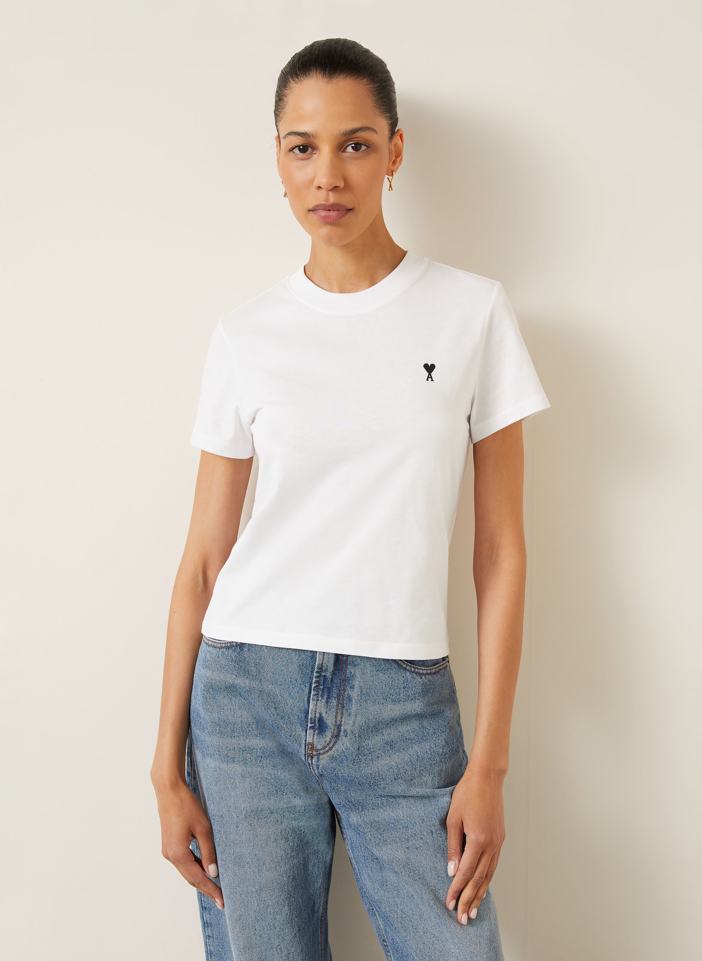 Thumbnail - Ami Paris T-Shirt weiss