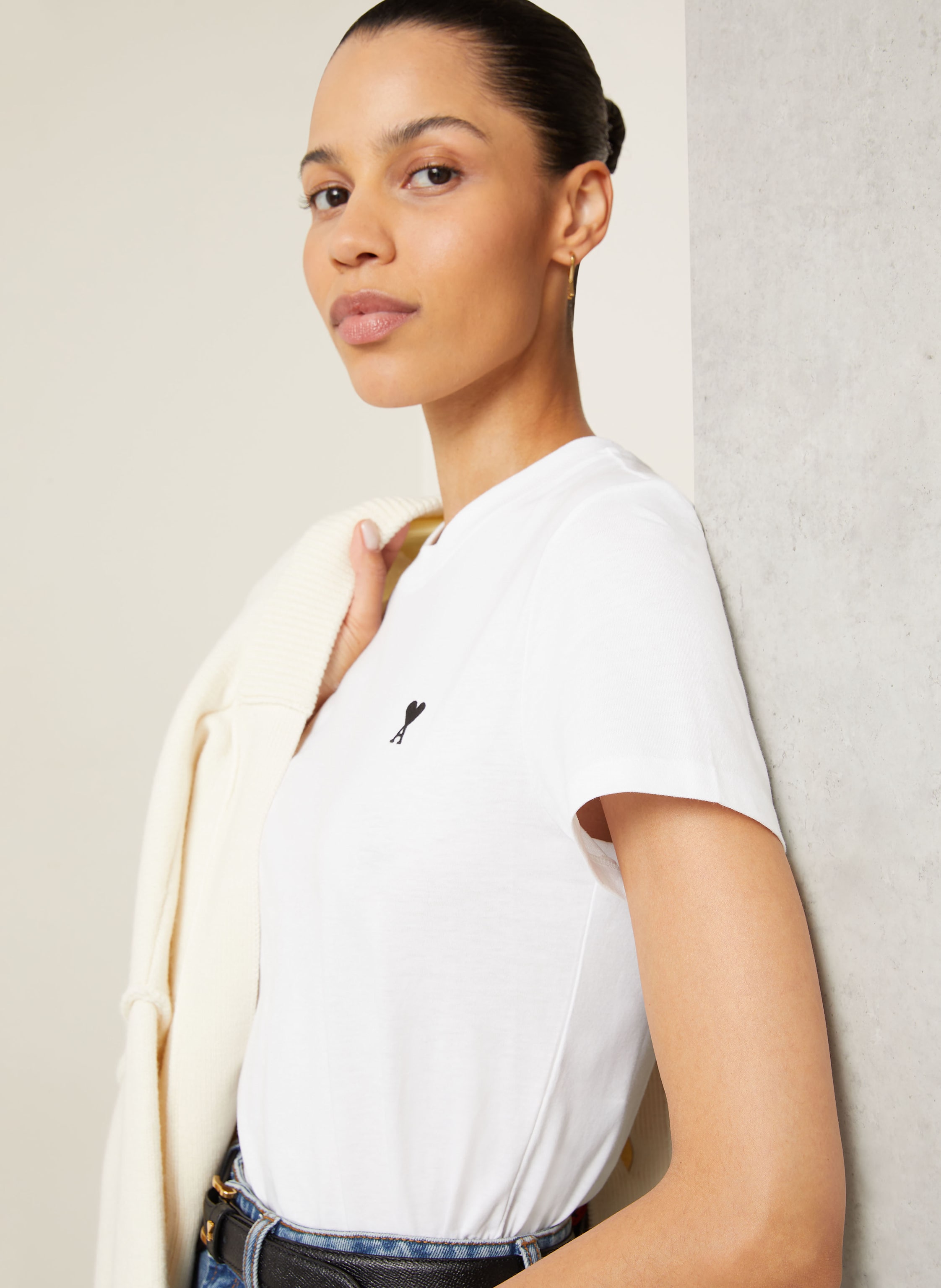 Thumbnail - Ami Paris T-Shirt weiss