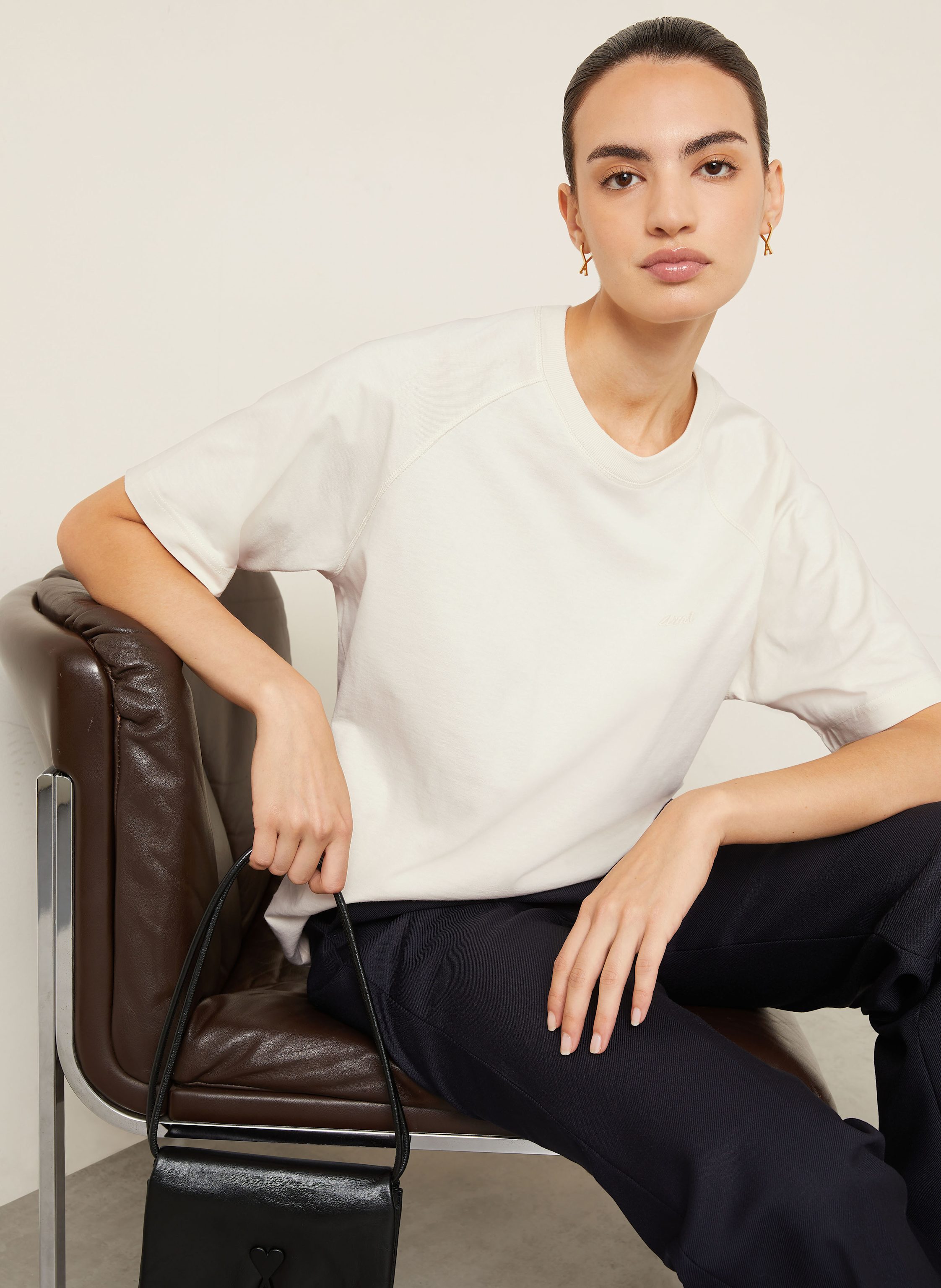 Thumbnail - Ami Paris T-Shirt weiss