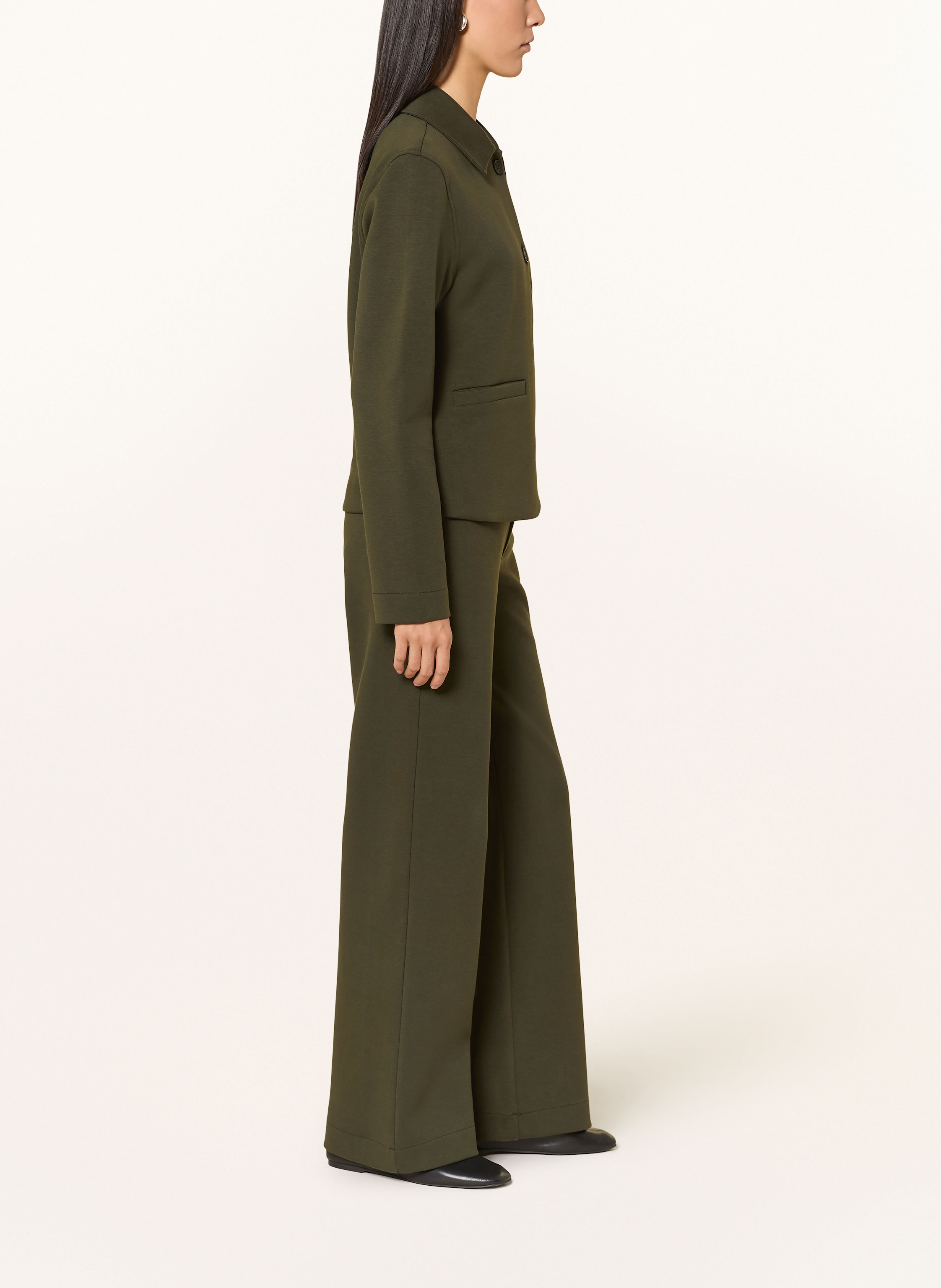 Thumbnail - Yerse Marlenehose Maia Aus Jersey gruen