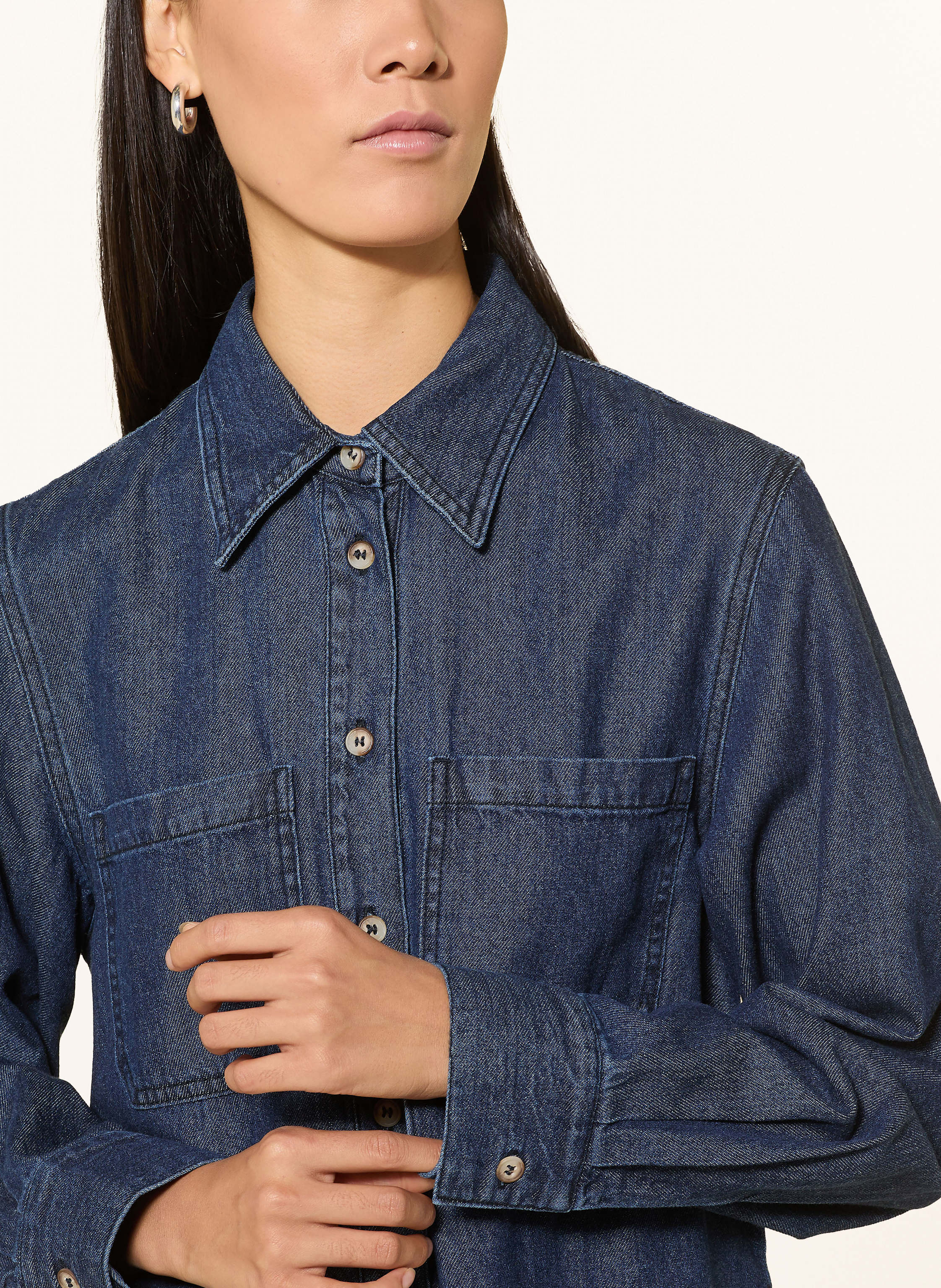 Thumbnail - Yerse Jeansbluse texas43 blau