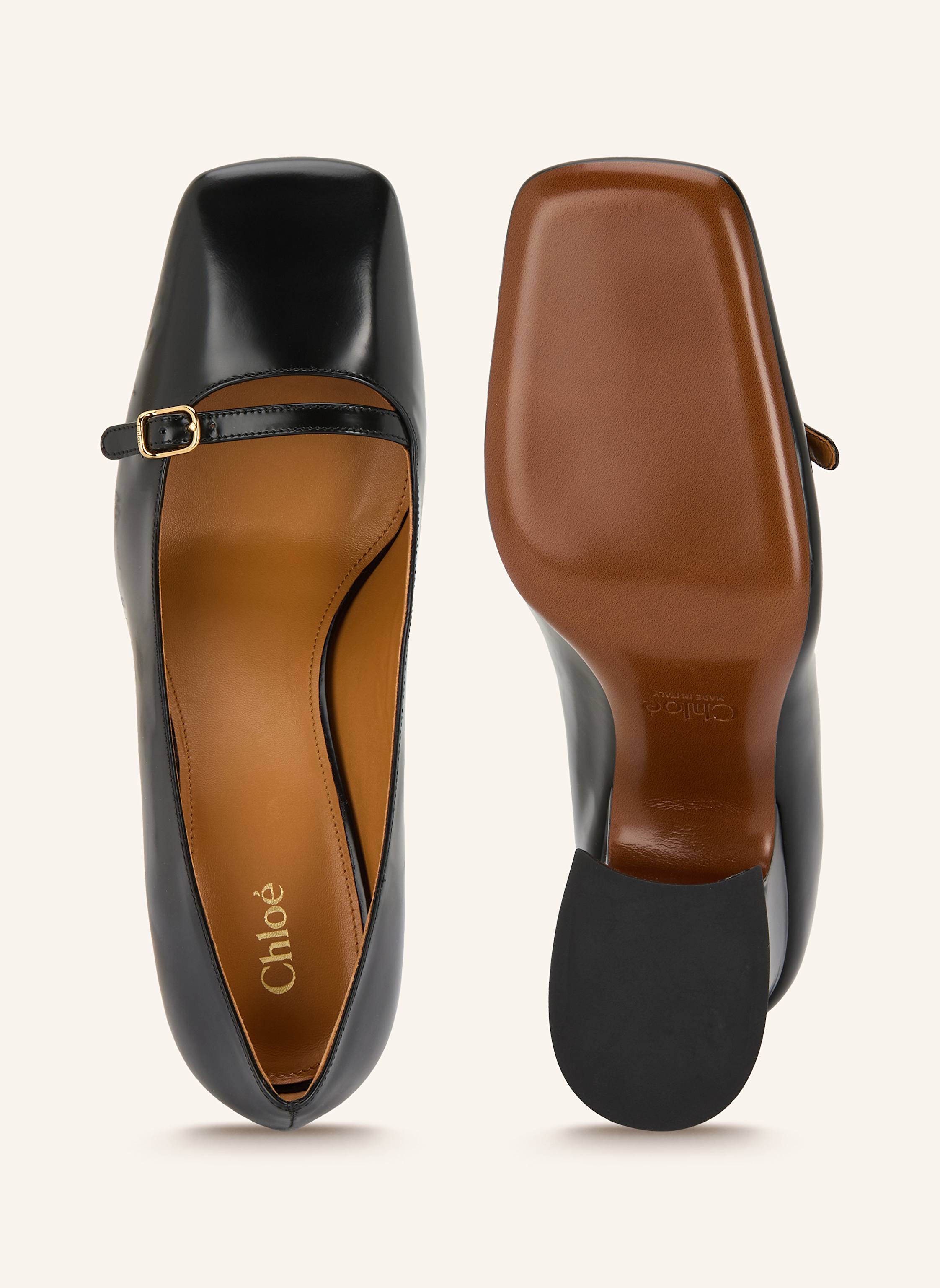 Thumbnail - Chloé Mary-Jane-Pumps Janis schwarz