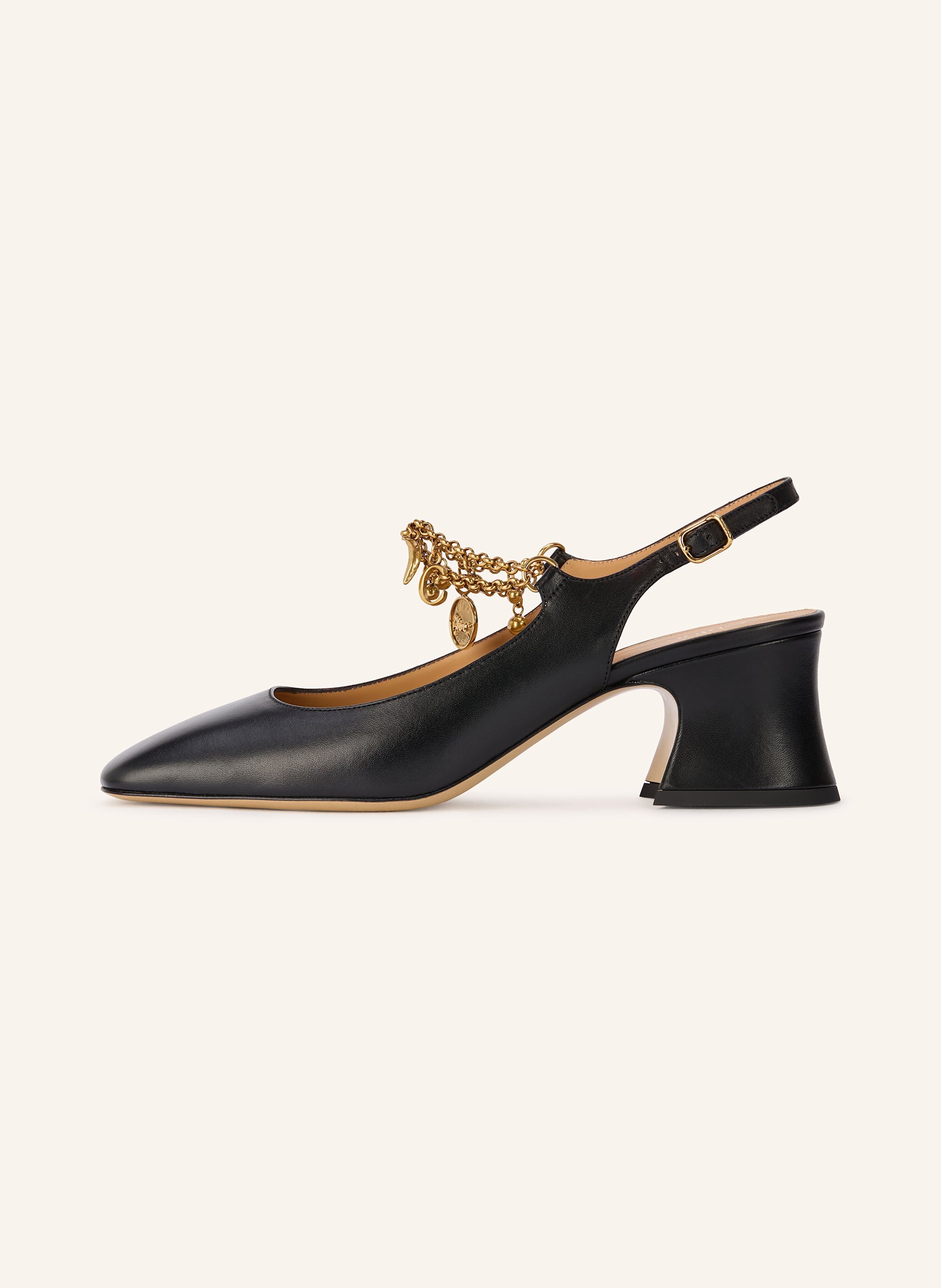 Thumbnail - Chloé Slingpumps Charms schwarz
