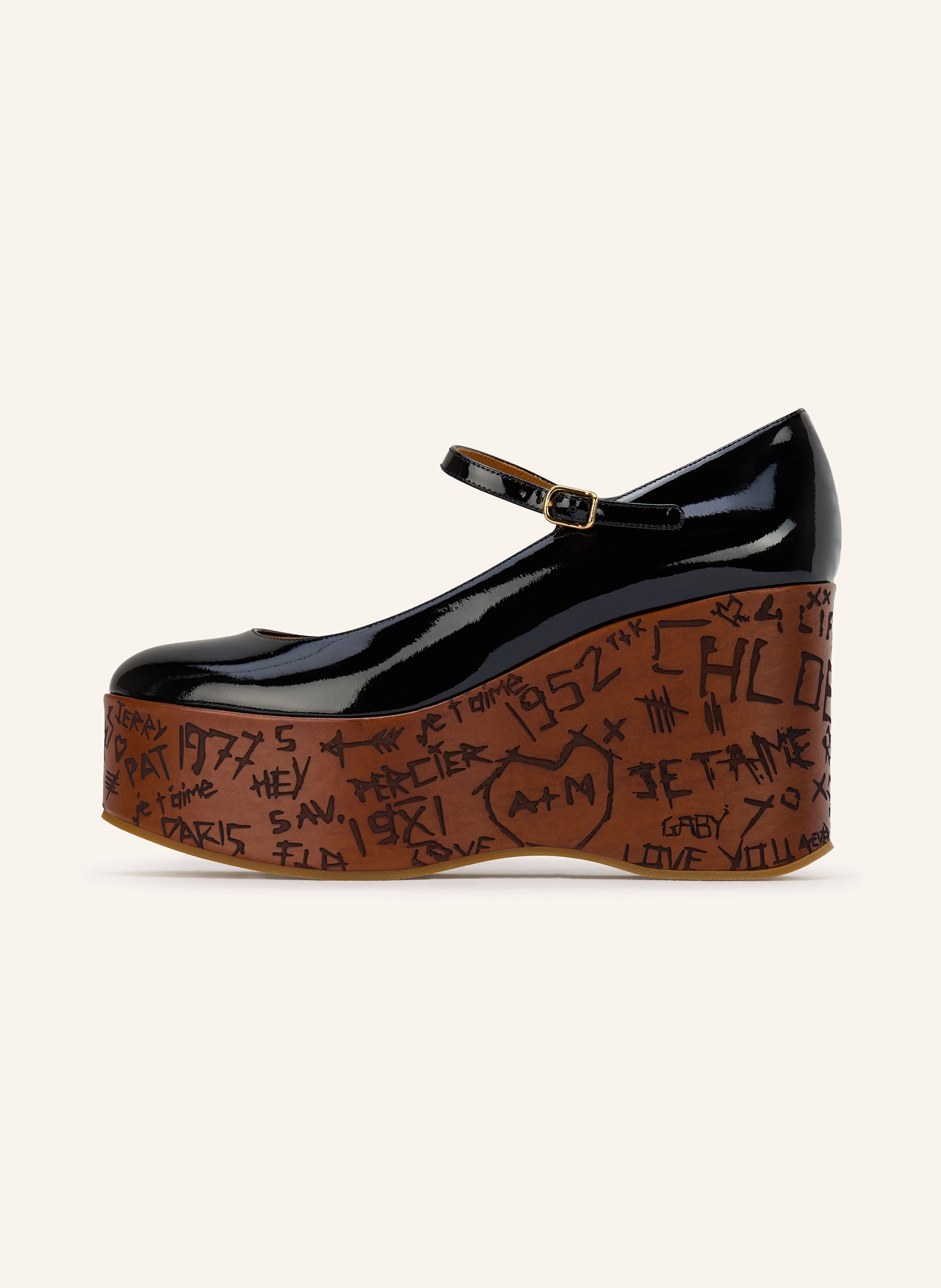 Thumbnail - Chloé Plateau-Wedges Maxime schwarz