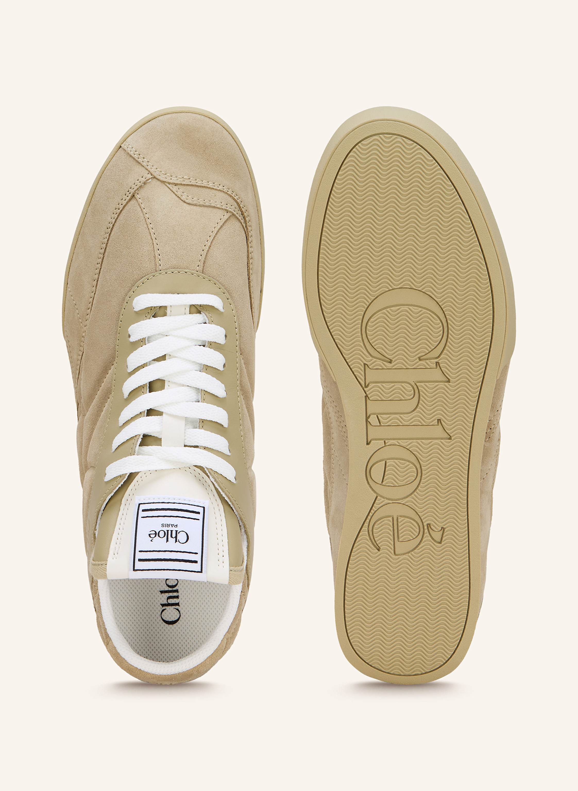 Thumbnail - Chloé Sneaker Kick beige