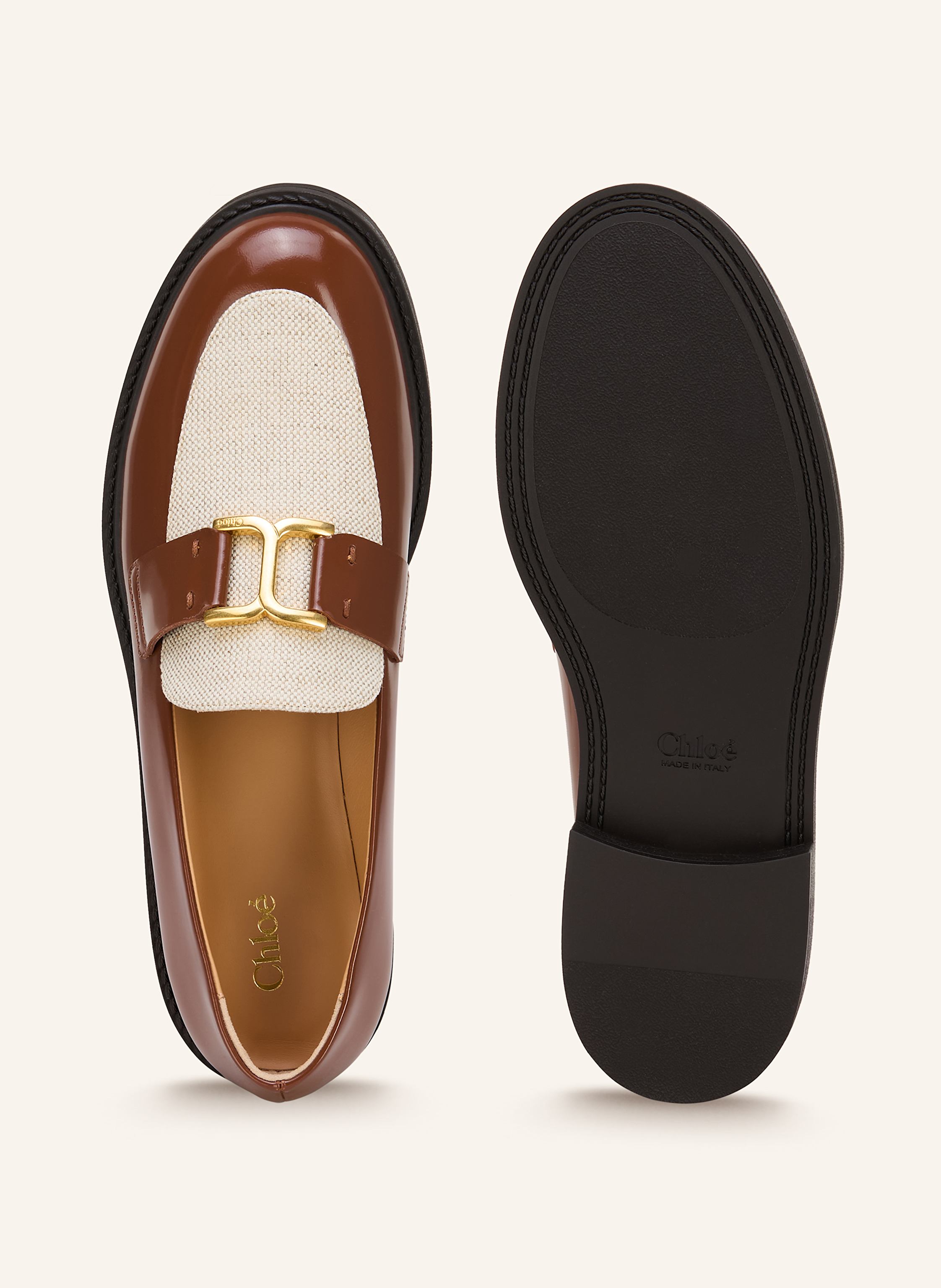 Thumbnail - Chloé Loafer Marcie braun