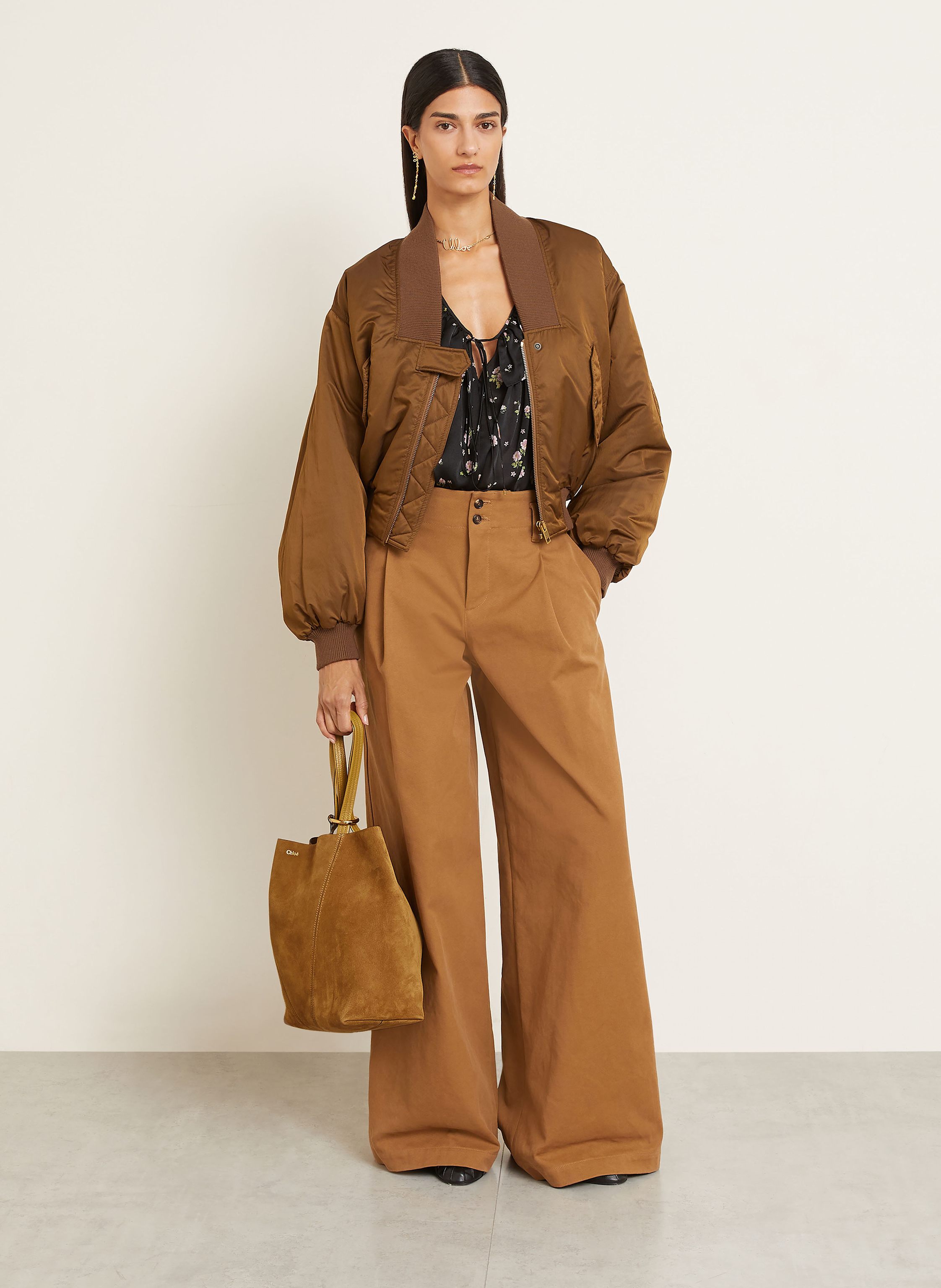 Thumbnail - Chloé Shopper Spin braun