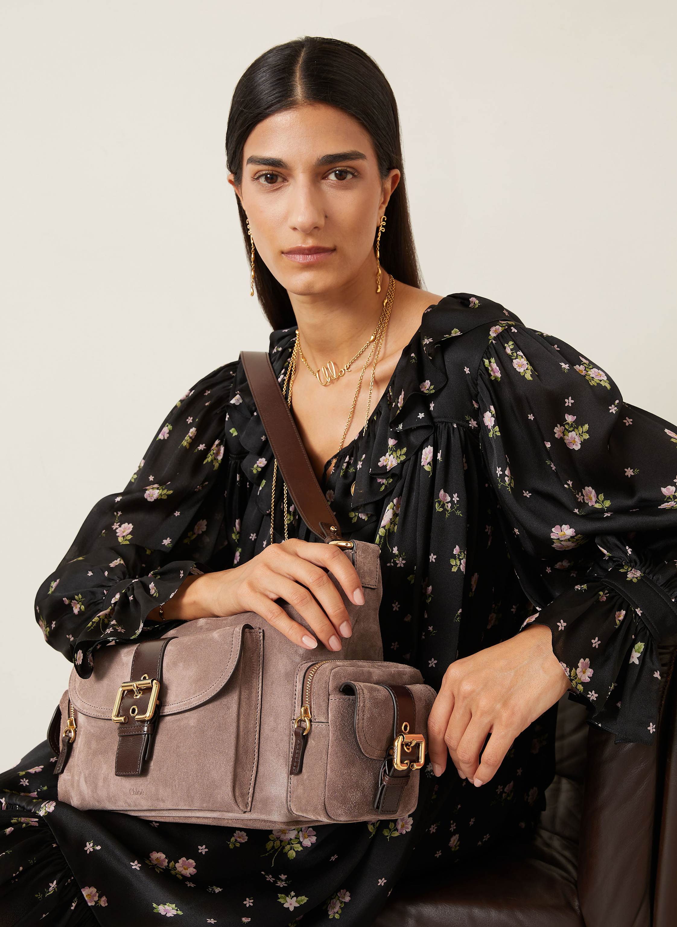 Thumbnail - Chloé Handtasche grau