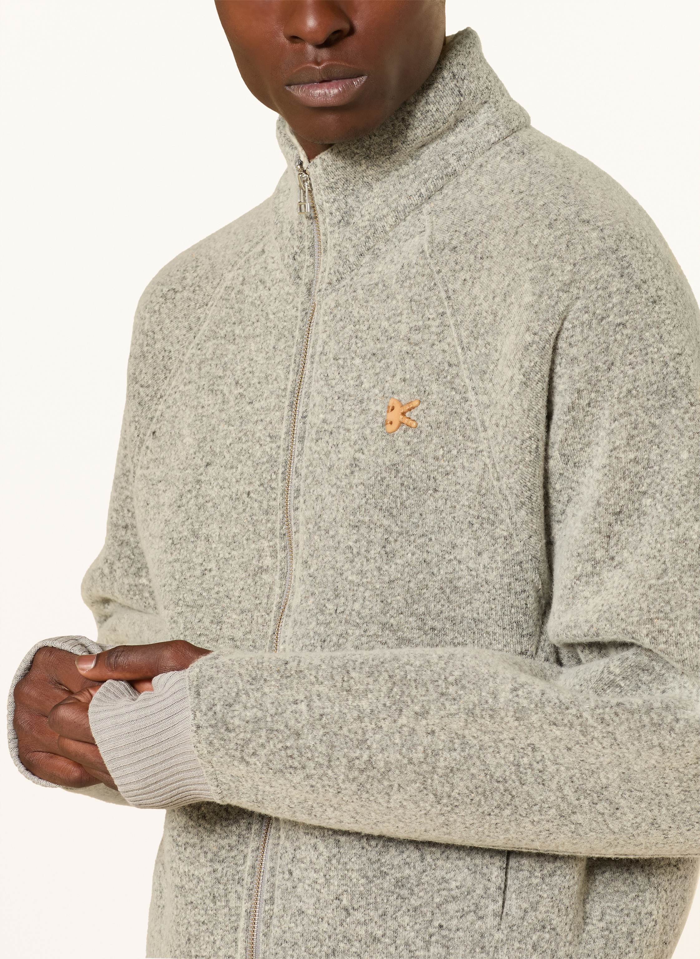 Thumbnail - District Vision Blouson Reverse High Loft Mit Wolle grau