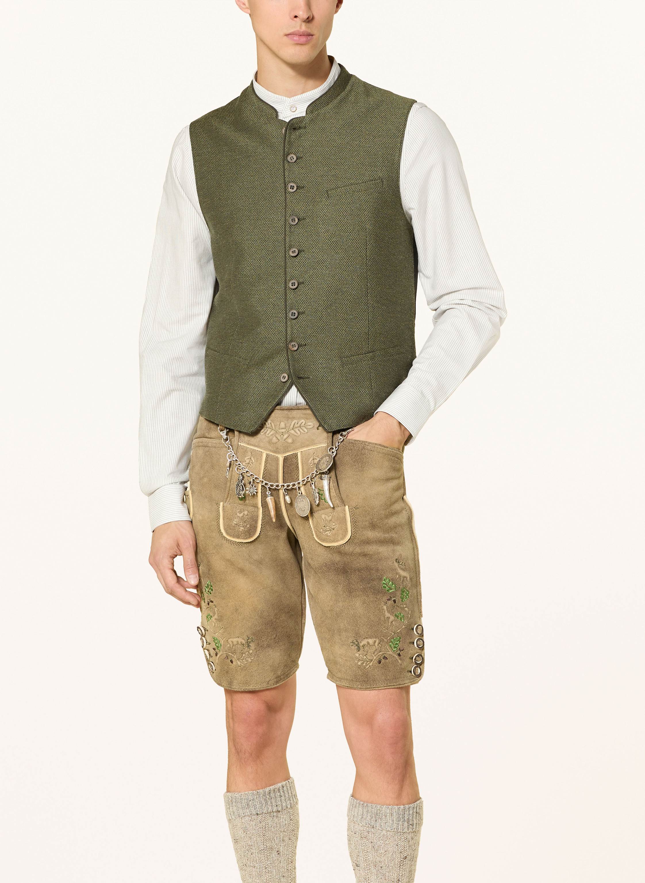 Thumbnail - Grasegger Trachtenhemd Kissing Regular Fit Mit Stehkragen weiss