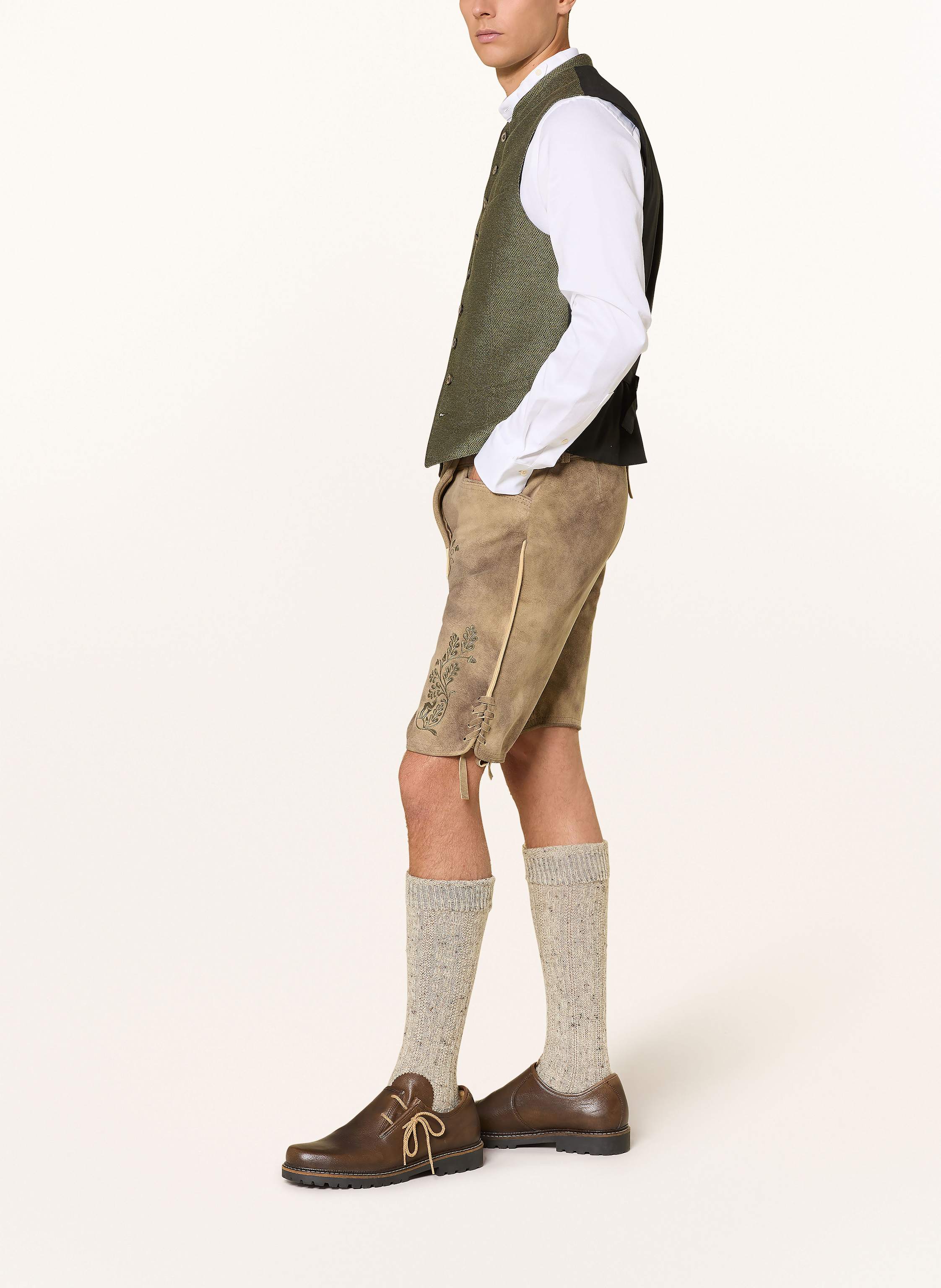 Thumbnail - Ostarrichi Trachten-Lederhose Franz braun