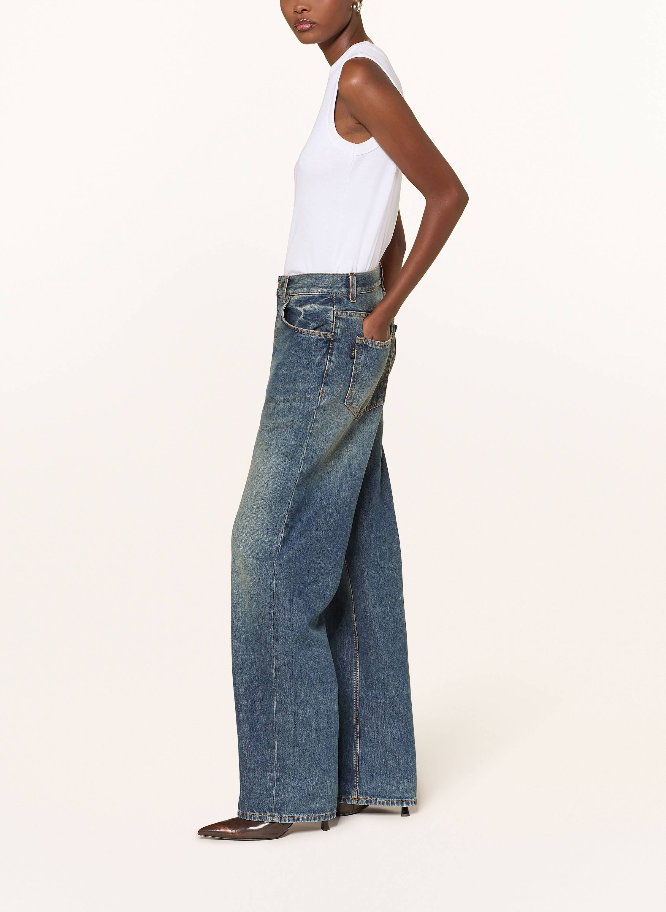 Thumbnail - Haikure Straight Leg Jeans Bonnie blau