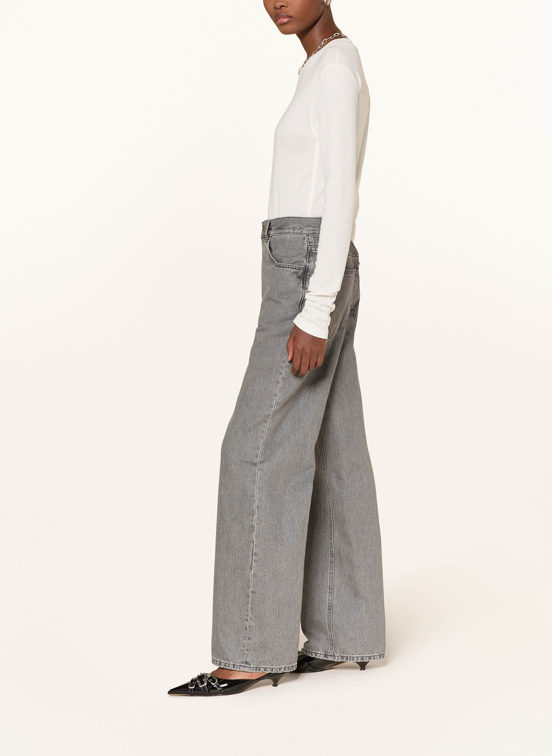 Thumbnail - Haikure Straight Jeans Bonnie grau