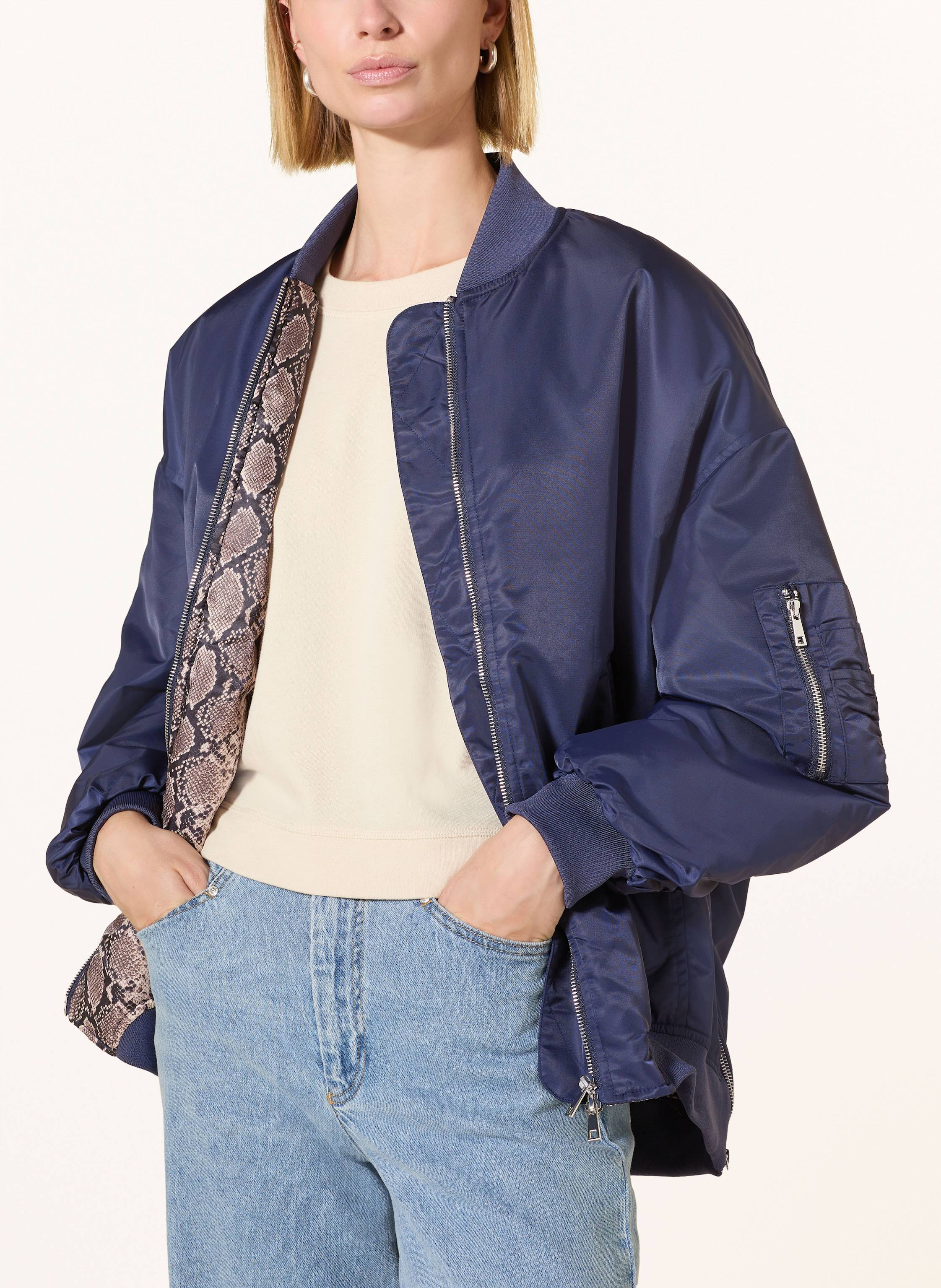Thumbnail - Miss Goodlife Oversized-Blouson blau