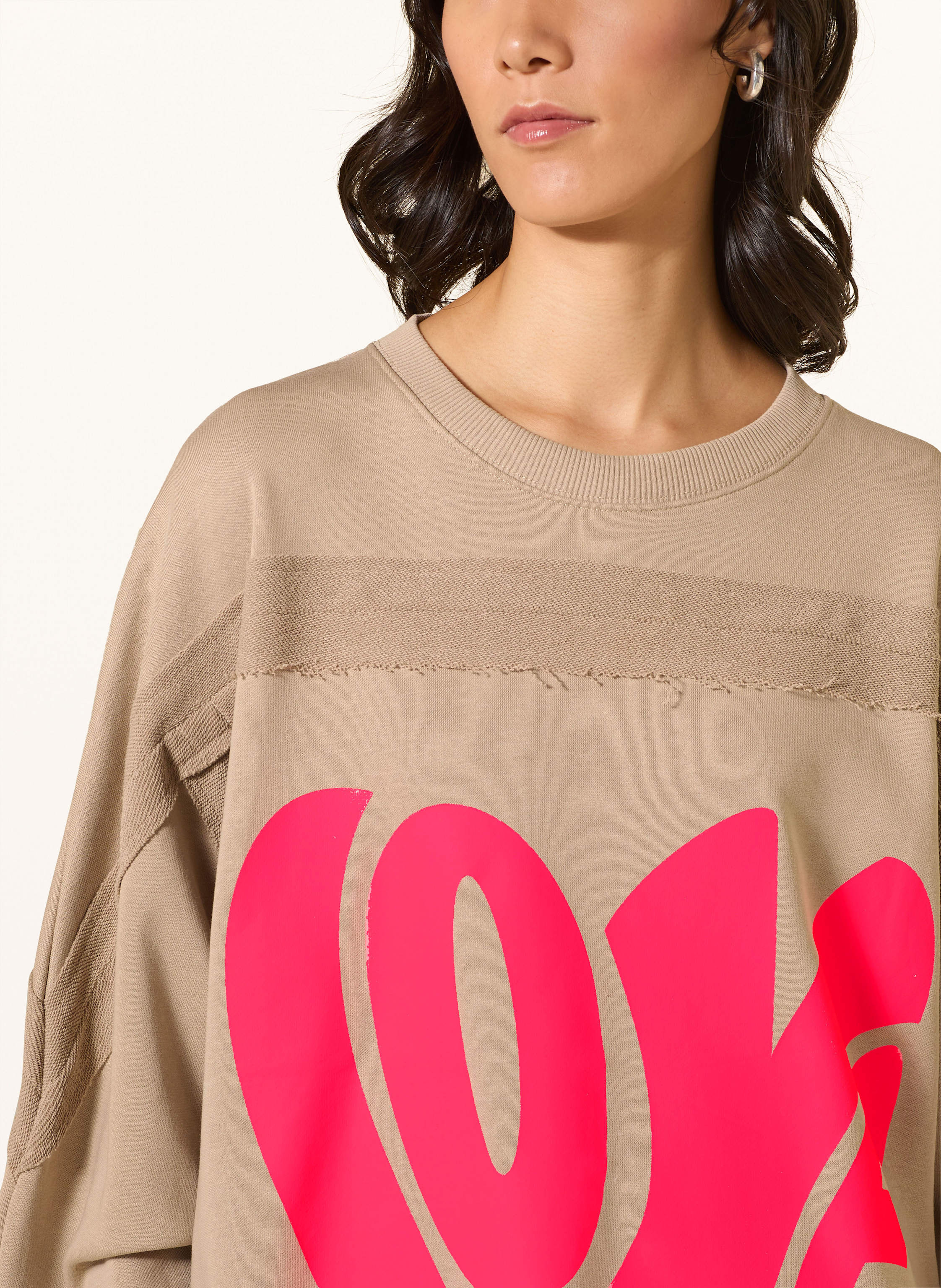 Thumbnail - Miss Goodlife Oversized-Sweatshirt beige