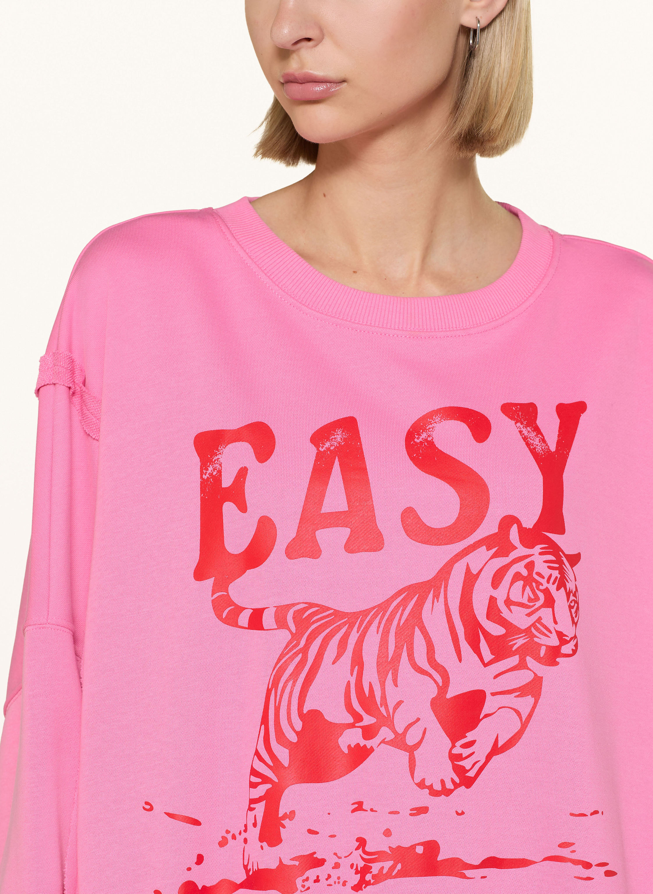 Thumbnail - Miss Goodlife Oversized-Sweatshirt rosa