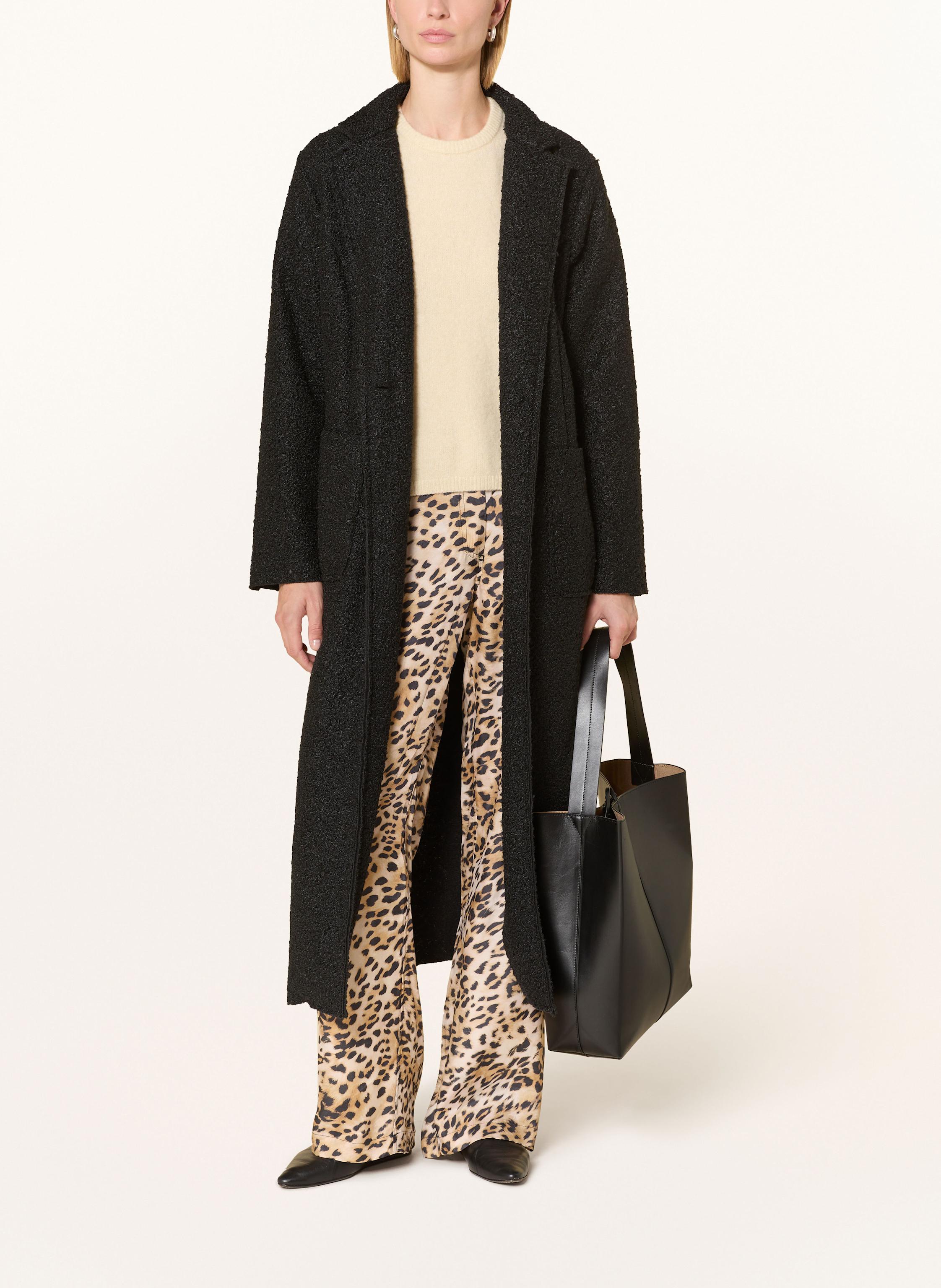 Thumbnail - Miss Goodlife Bouclé-Mantel schwarz