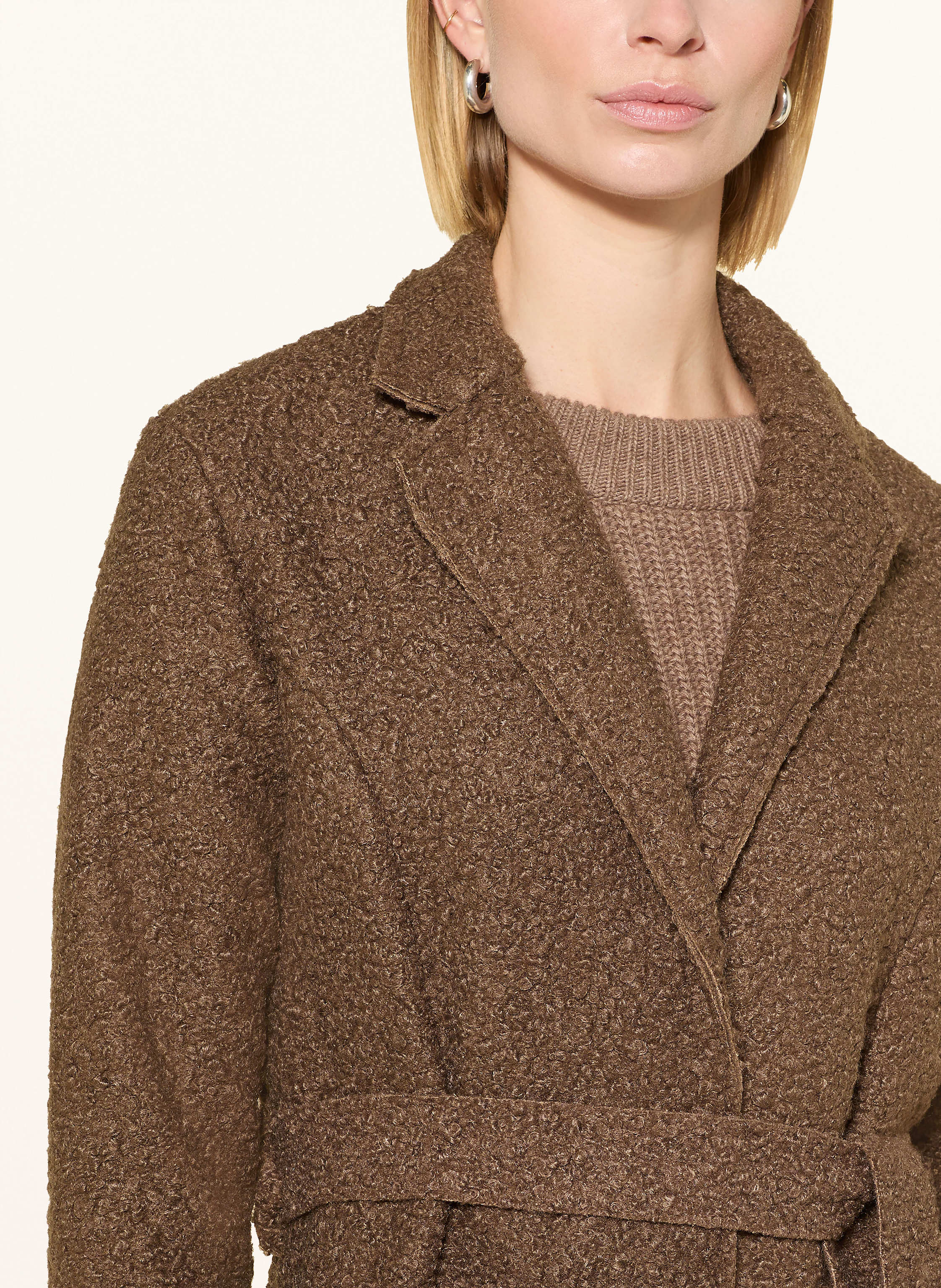 Thumbnail - Miss Goodlife Bouclé-Mantel braun