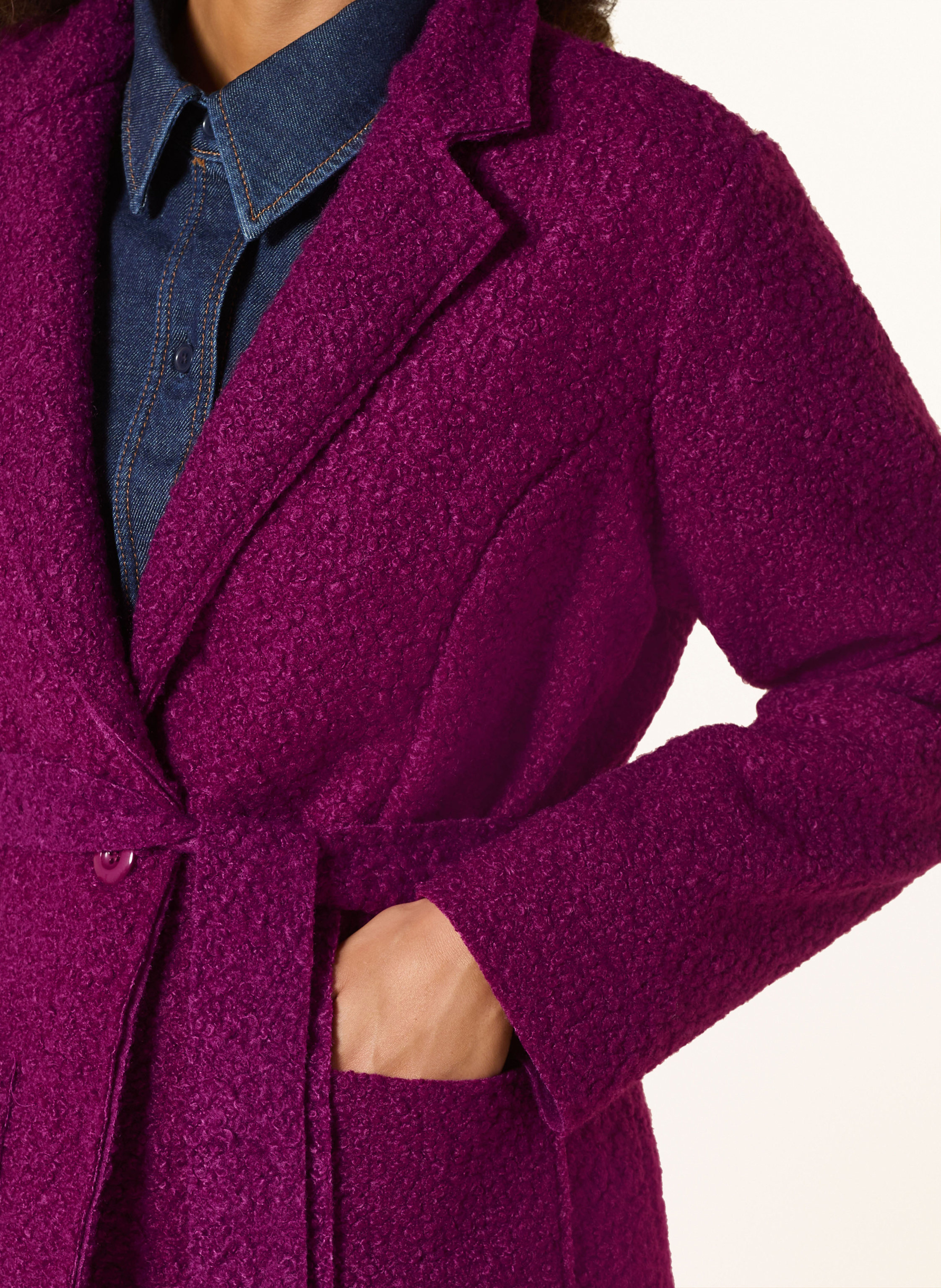 Thumbnail - Miss Goodlife Bouclé-Mantel lila