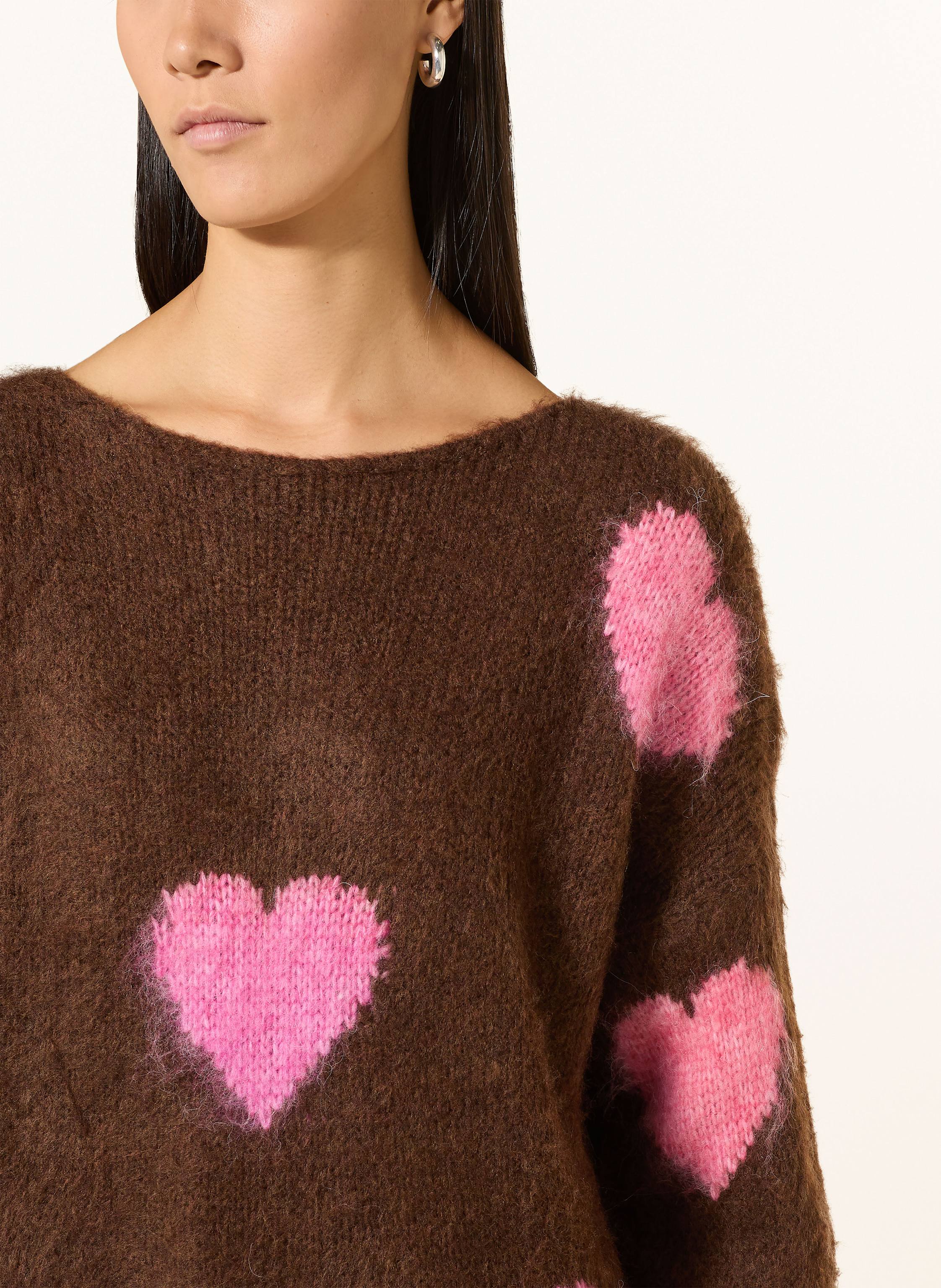 Thumbnail - Miss Goodlife Pullover Mit Alpaka braun