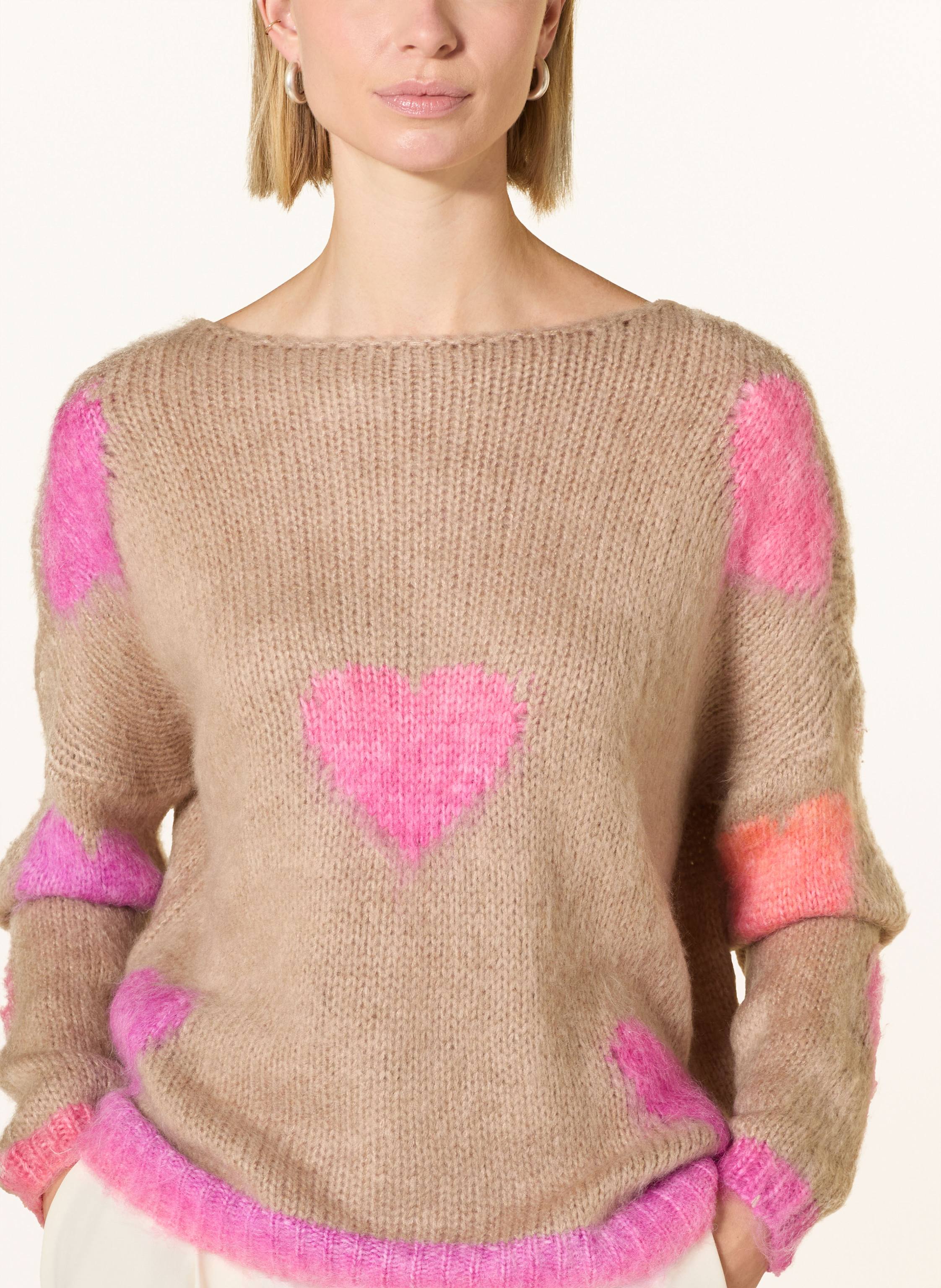 Thumbnail - Miss Goodlife Pullover Mit Alpaka beige