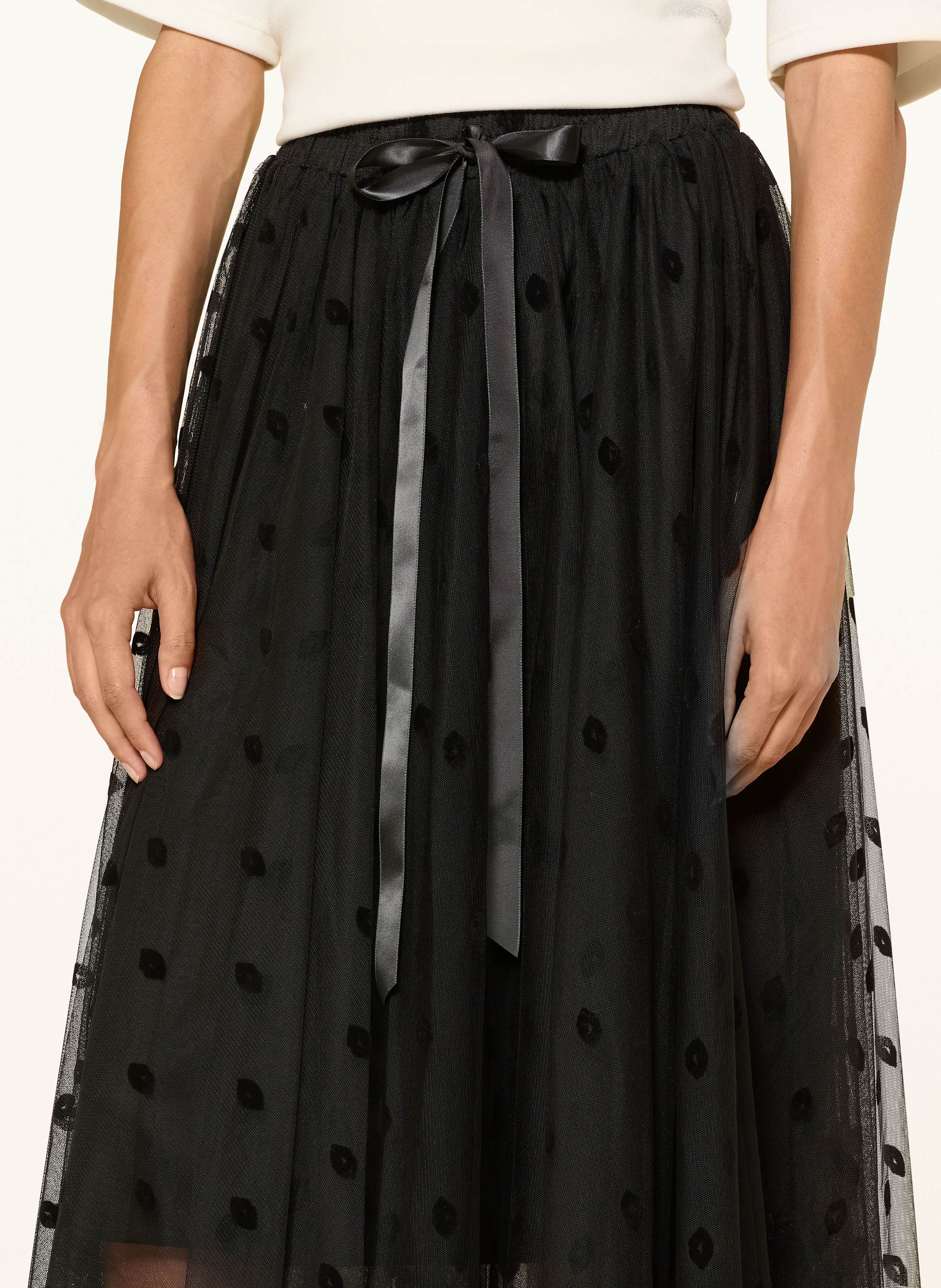 Thumbnail - Miss Goodlife Tüll-Rock Kisses schwarz